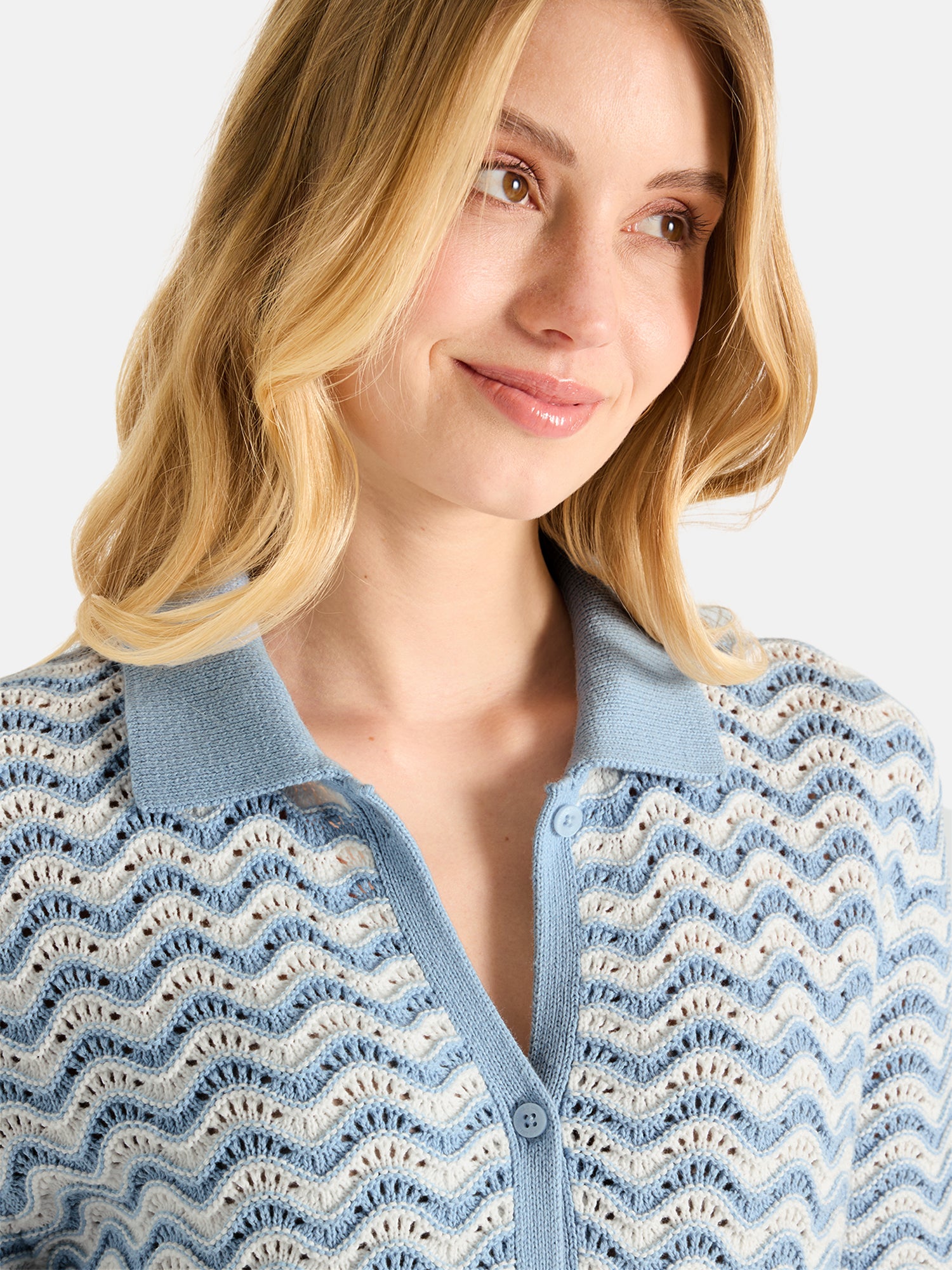 Lieblingsstück JadeL Strickjacke blue bell Baumwolle