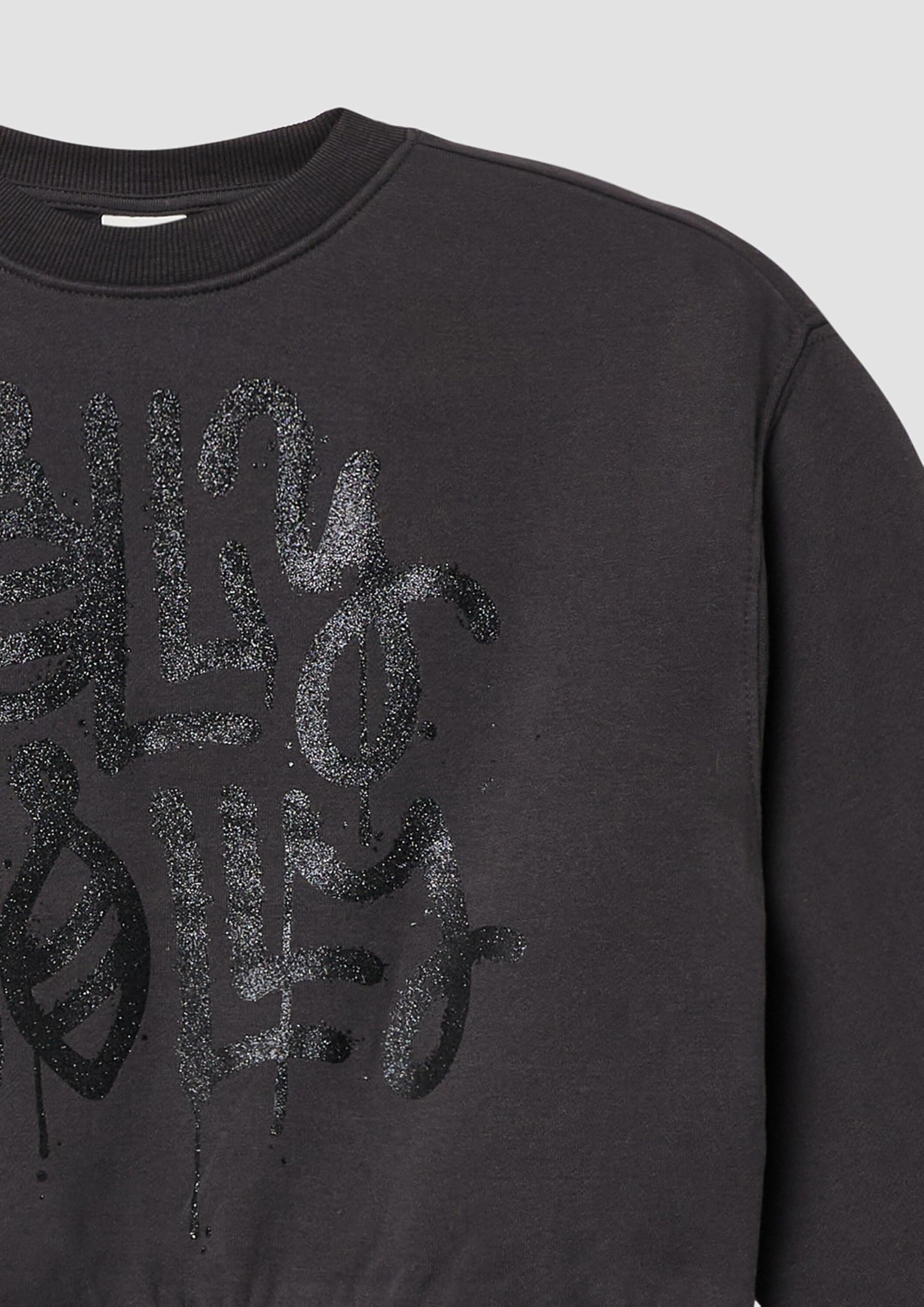s.Oliver Junior Crop Sweatshirt Mädchen schimmernd