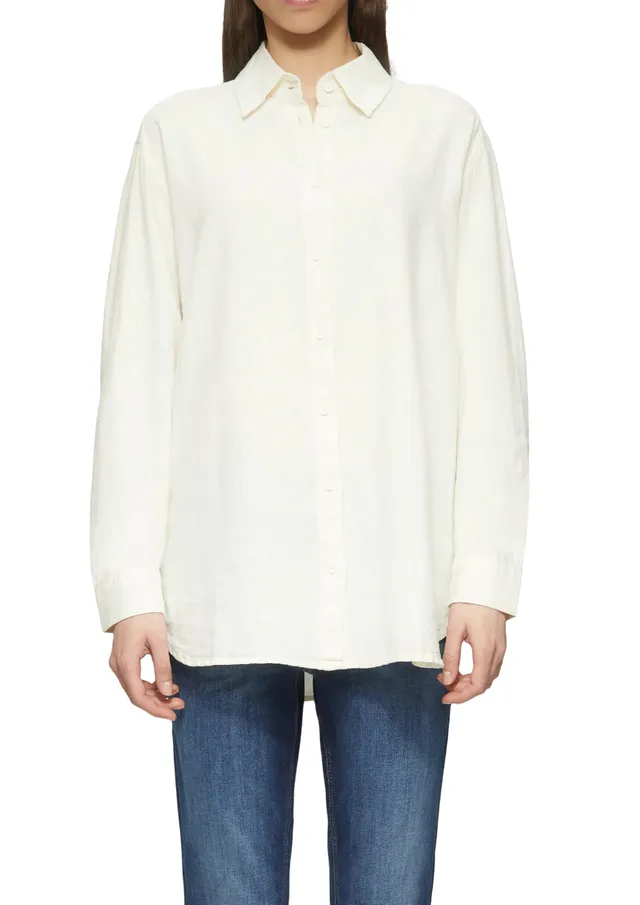 s.Oliver QS Bluse Langarm Leinen Damenbluse