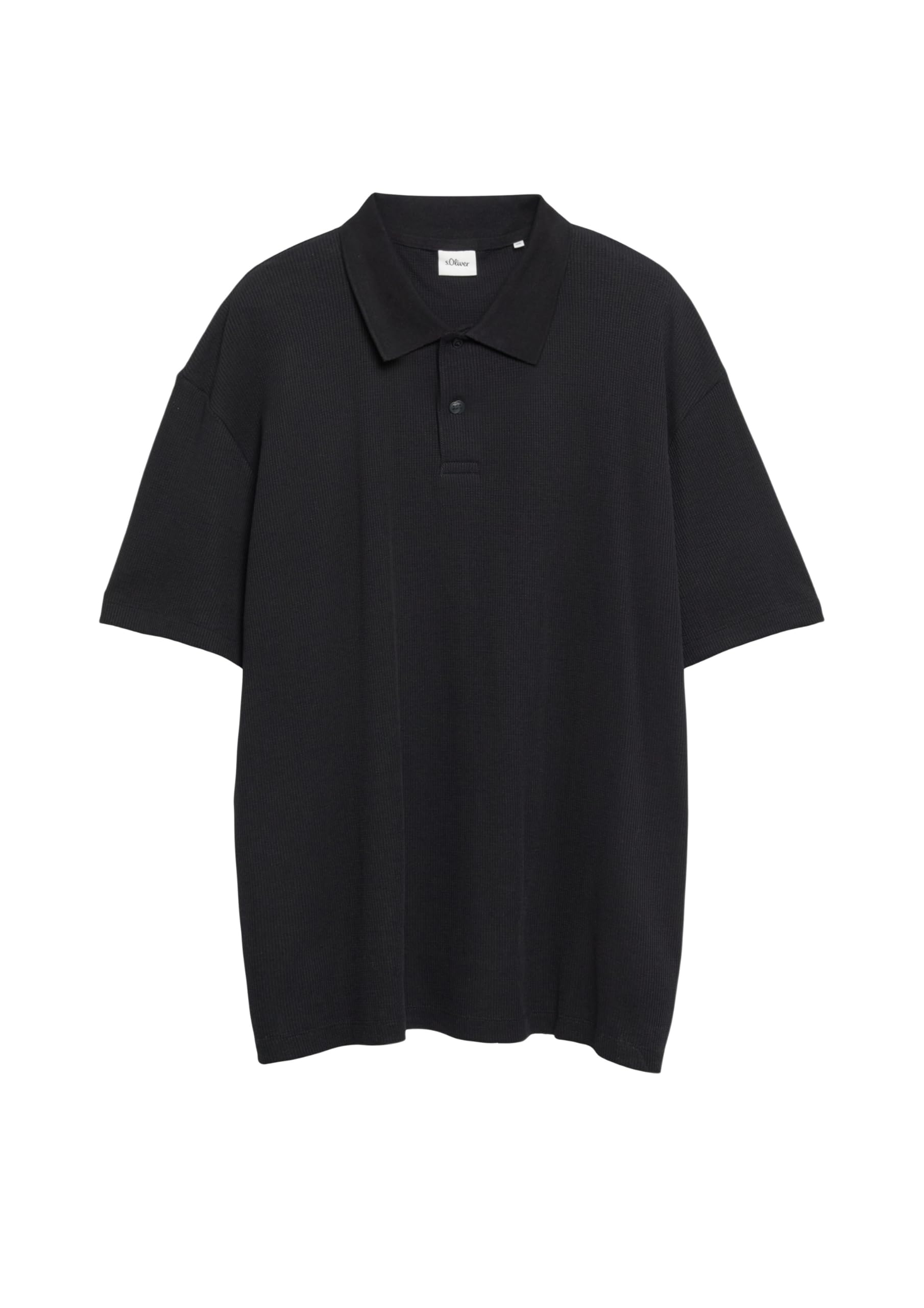 s.Oliver Junior Poloshirt Waffelpiqué schwarz 5XL