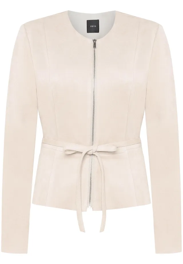 zero Blazer-Jacke Lederoptik French Oak Gr. 40