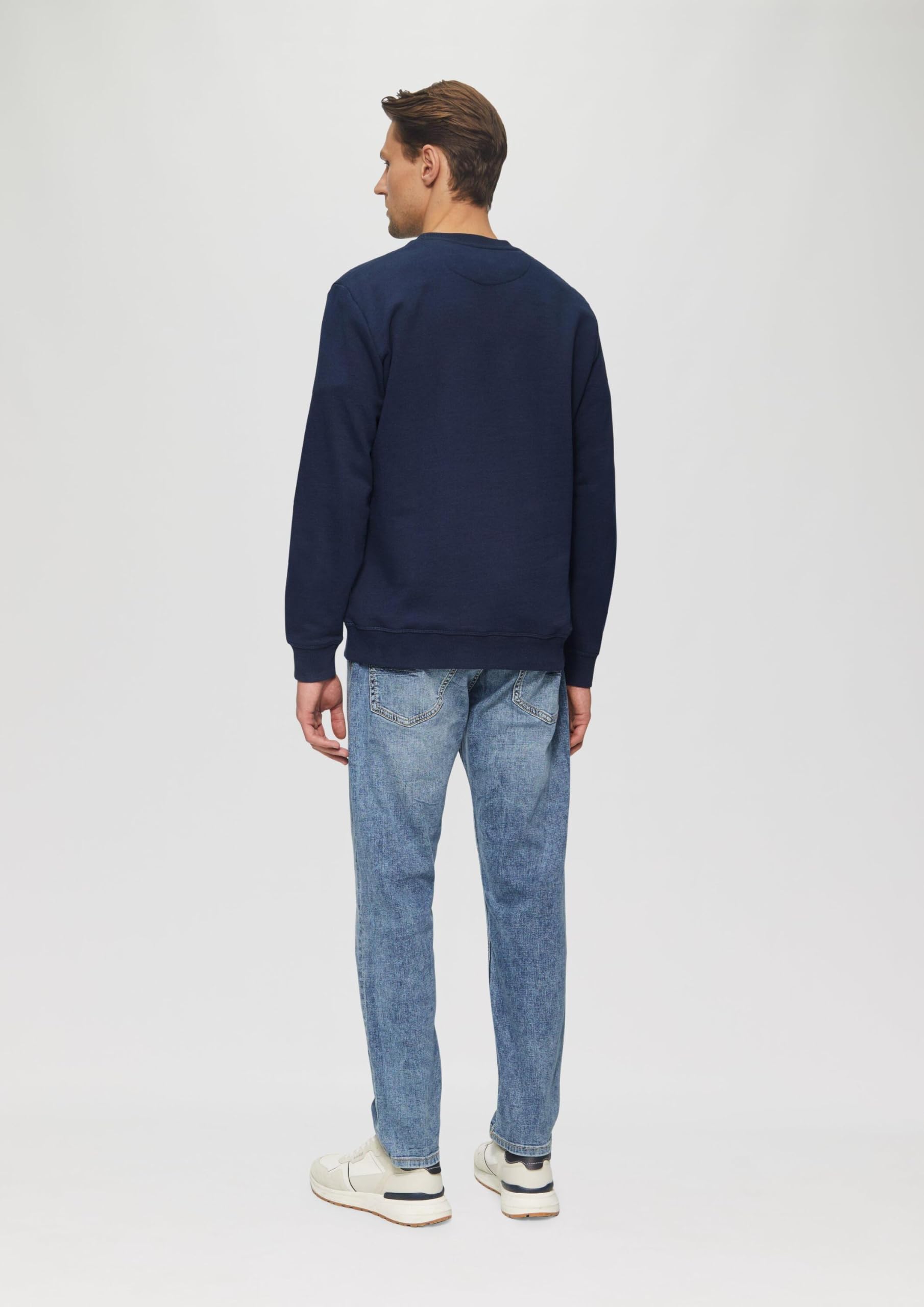 s.Oliver Crew Neck Sweatshirt Baumwollmix wollweiß M