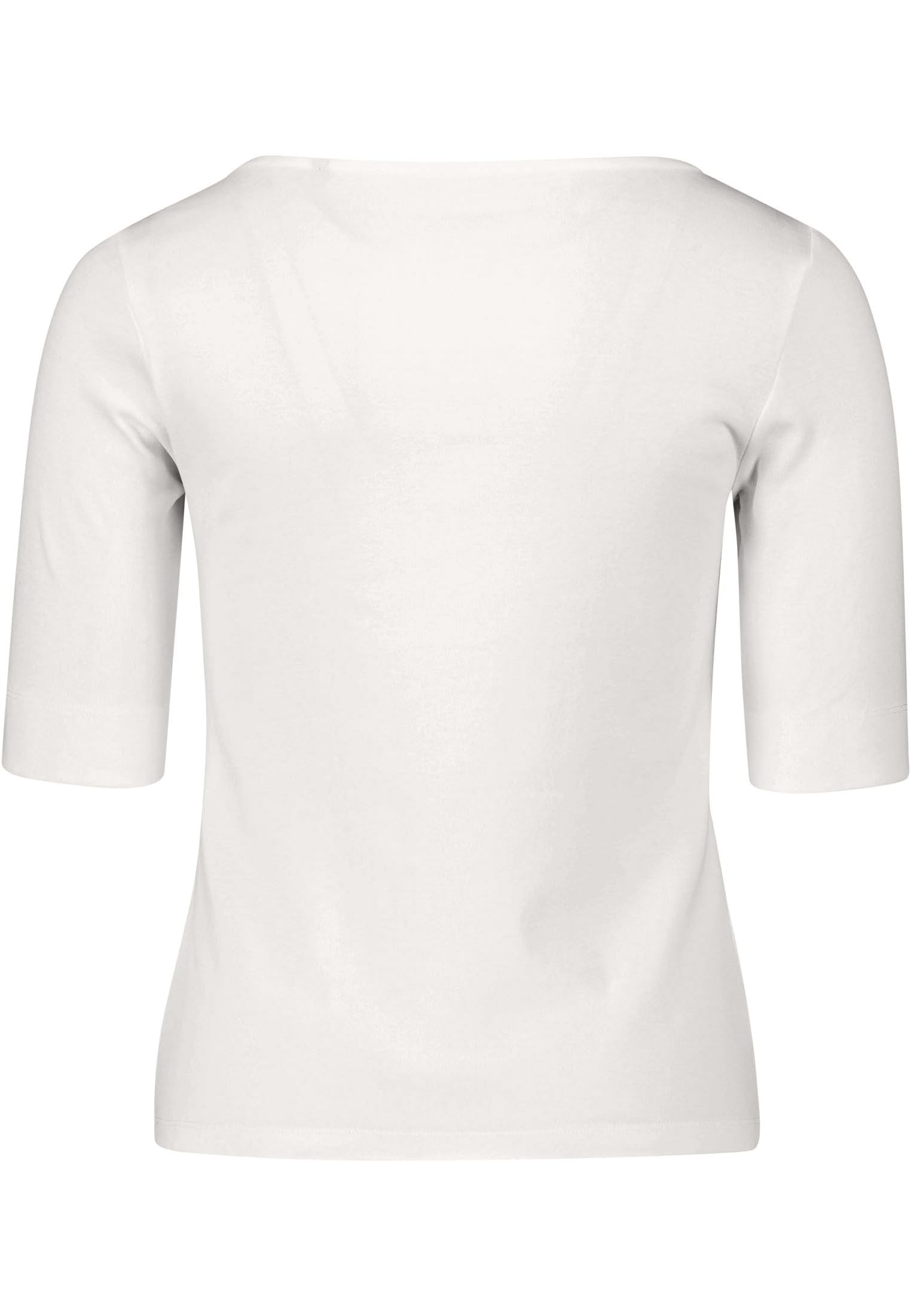 zero Basic Shirt U-Boot-Ausschnitt Damen Bio-Baumwolle