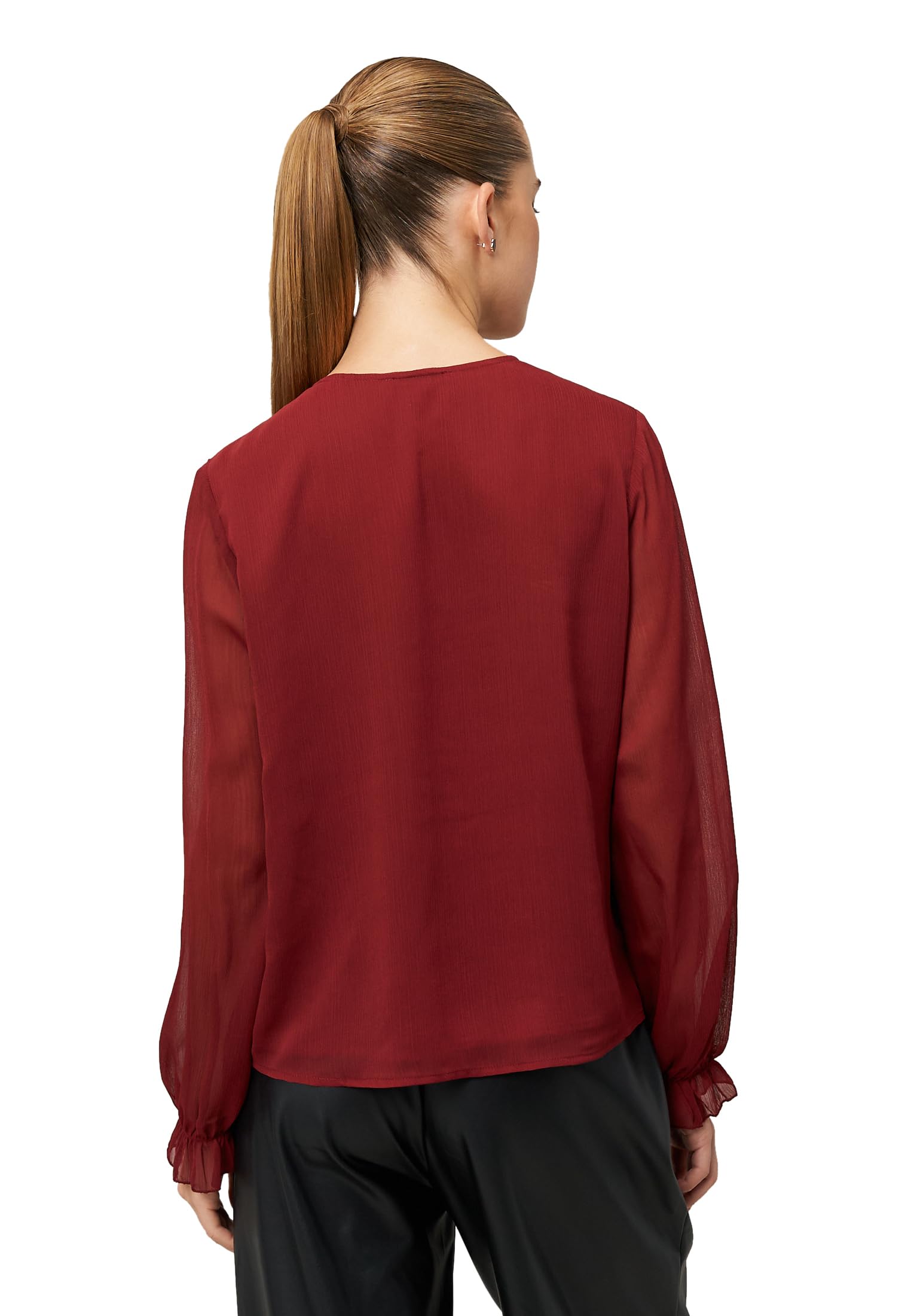 zero Chiffonbluse mit Volants festlich