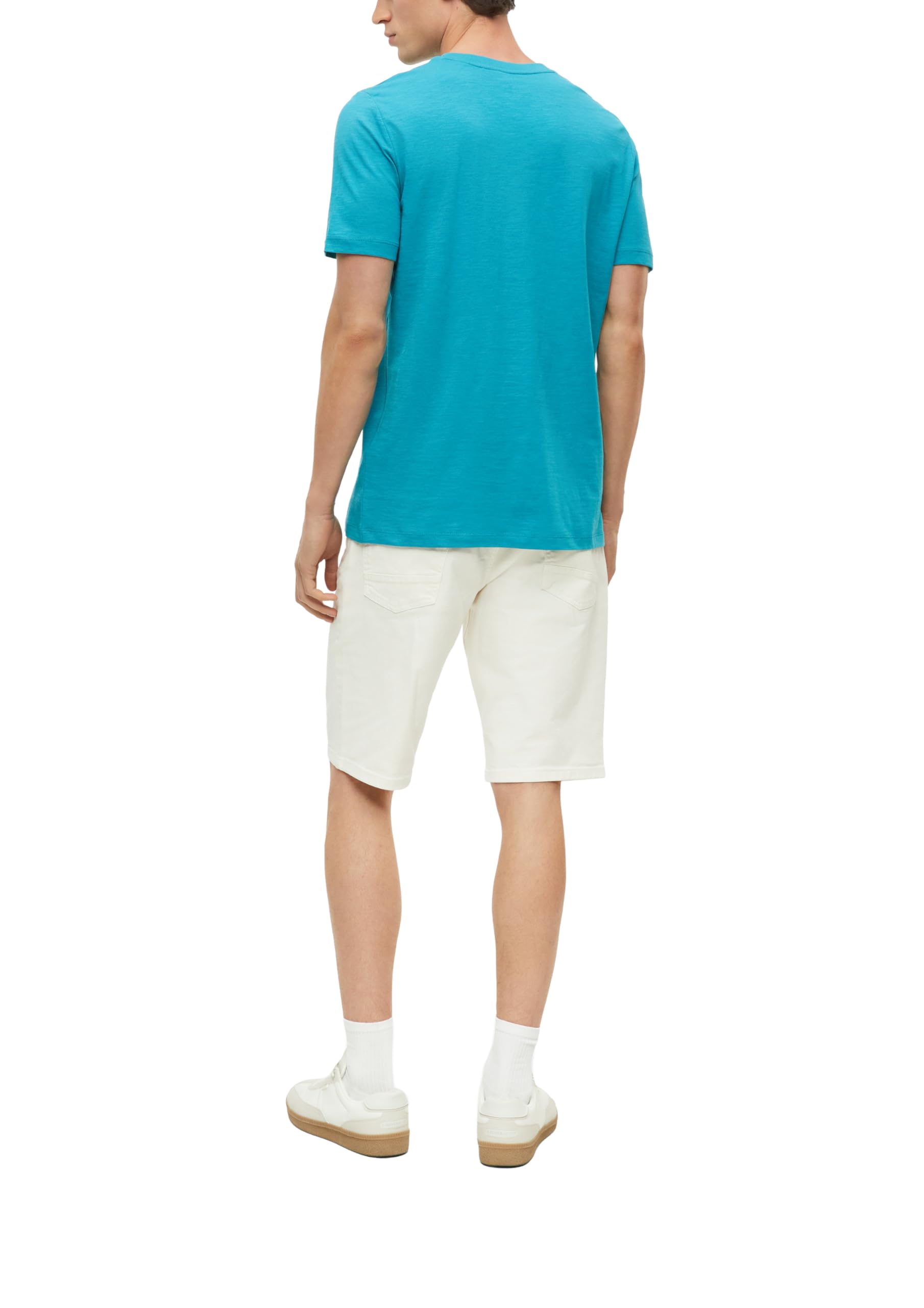 s.Oliver Junior T-Shirt Flammgarn Logo hellblau