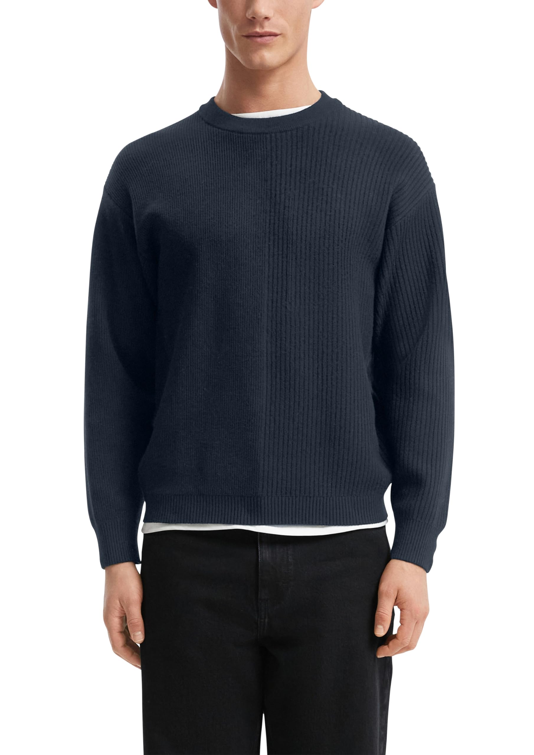 s.Oliver QS Strickpullover mit Layering Pullover langarm