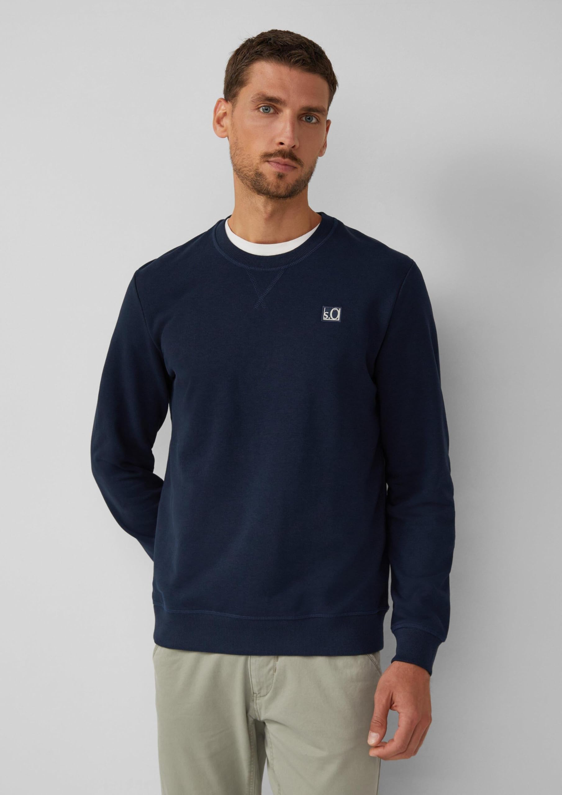 s.Oliver RED LABEL Sweatshirt Baumwollmix Crew-Neck