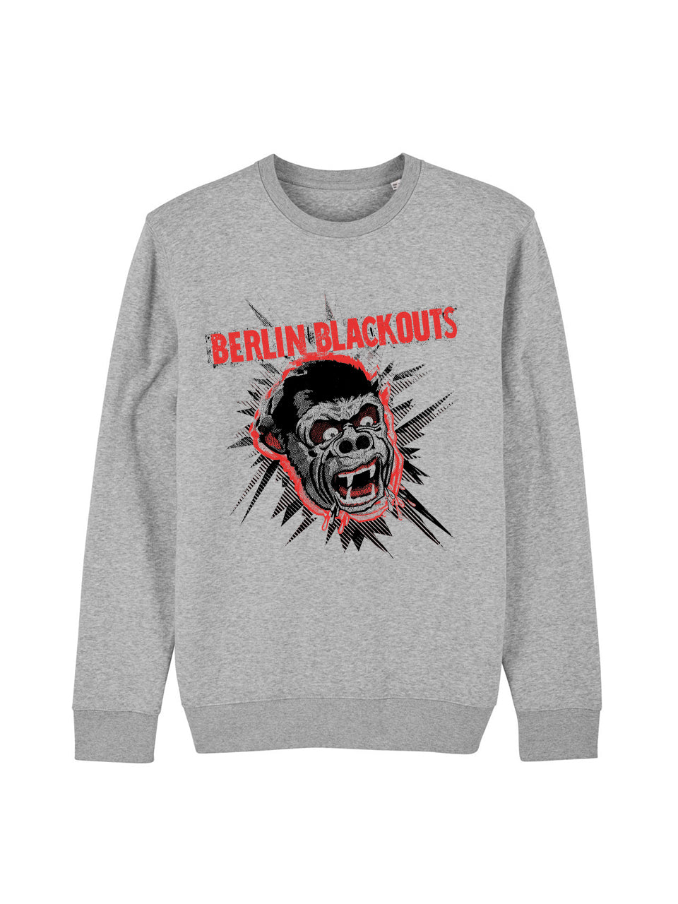 dna merch Berlin Blackouts Mad Gorilla Pullover Schwarz