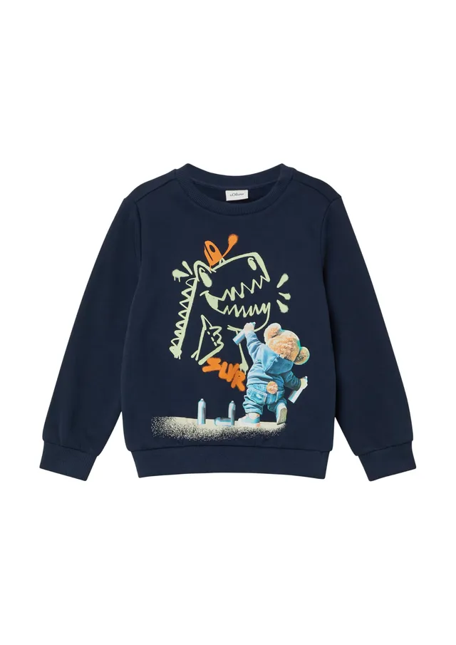 s.Oliver Jungen Sweatshirt Fotoprint kuschelig 1er Pack