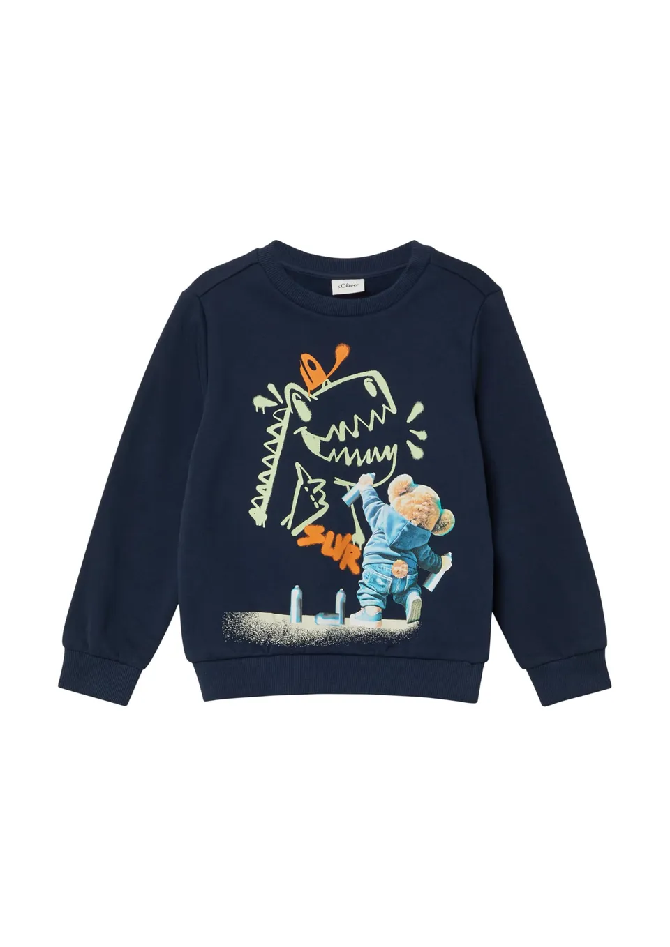 s.Oliver Jungen Sweatshirt Fotoprint kuschelig 1er Pack