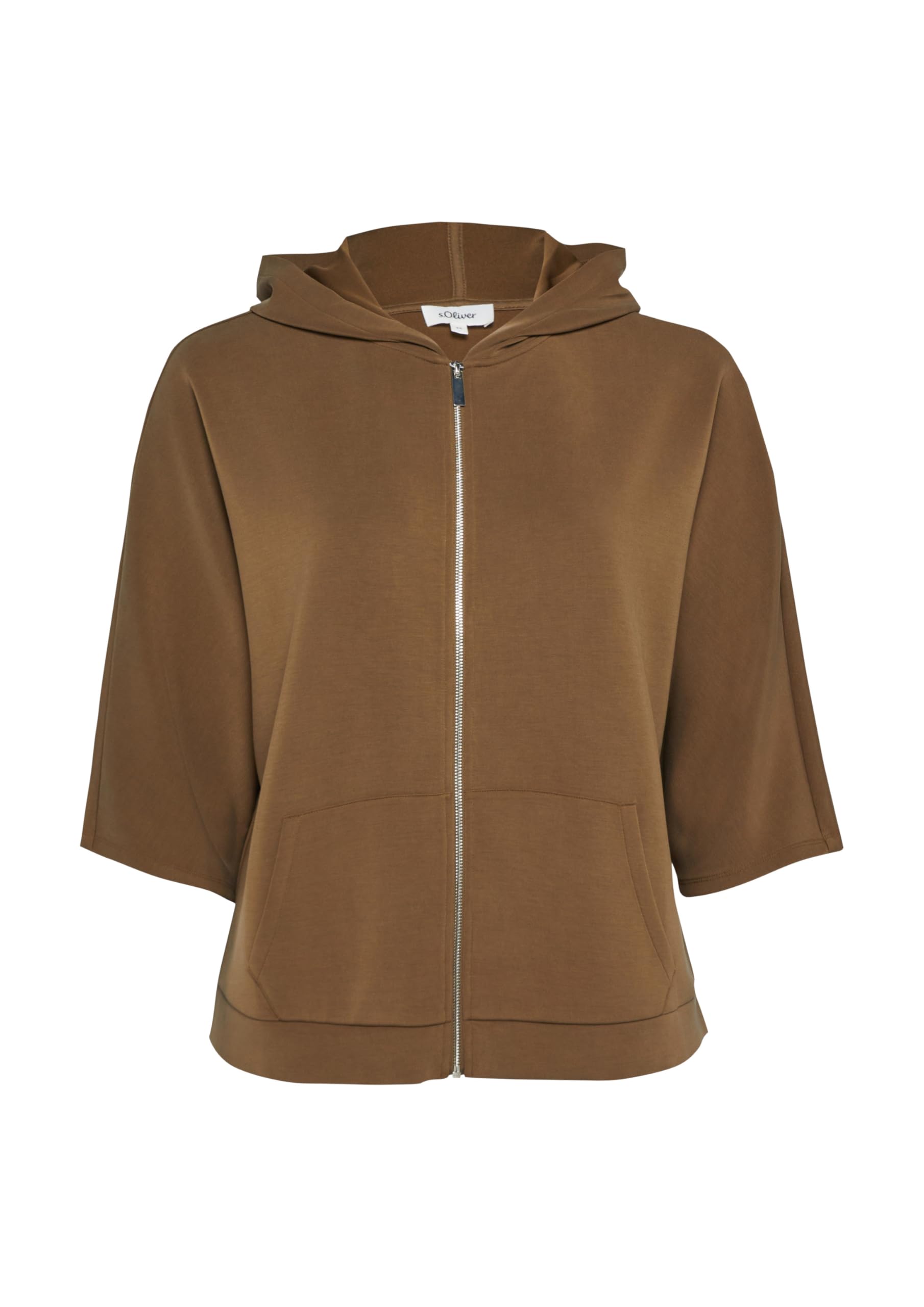s.Oliver Red Label Sweatjacke Damen Scuba 3/4-Arm Kurz