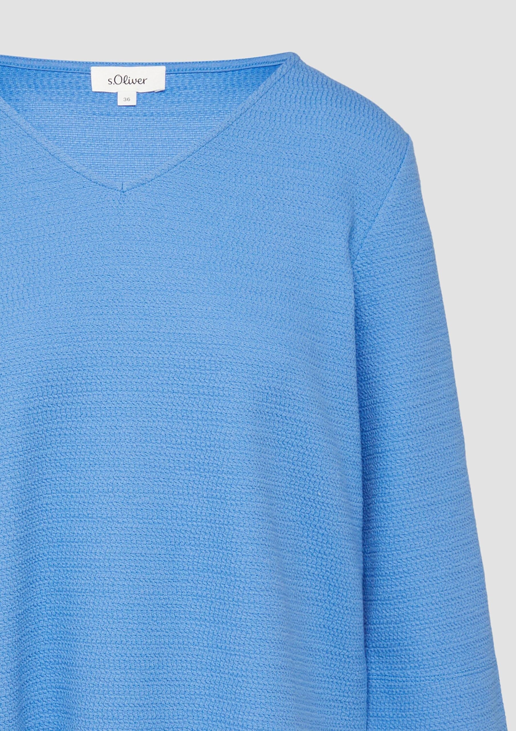 s.Oliver Junior Sweatshirt V-Ausschnitt 3/4-Arm Jersey