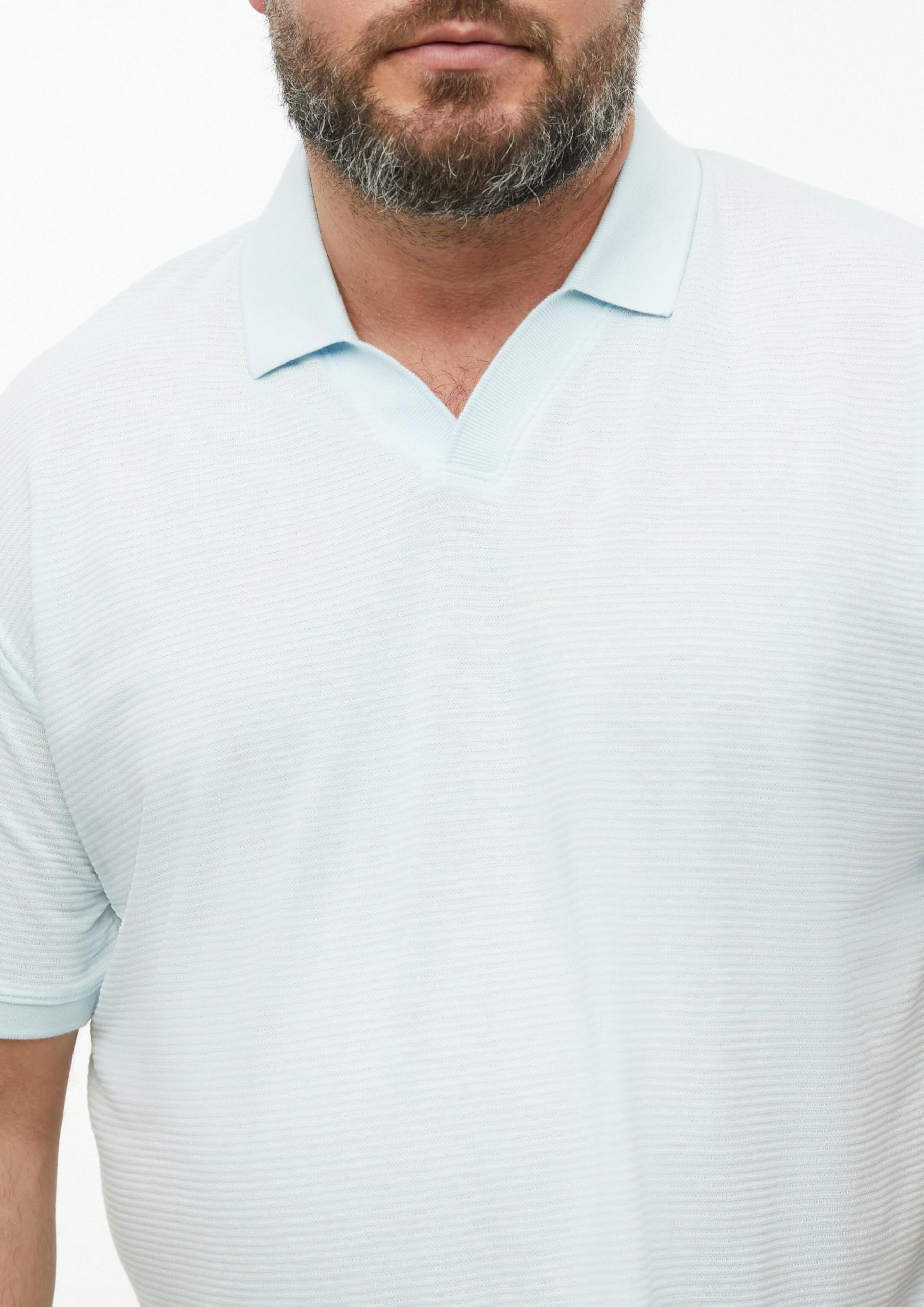 s.Oliver Junior Polo-Shirt hellblau Jacquard Kurzarm