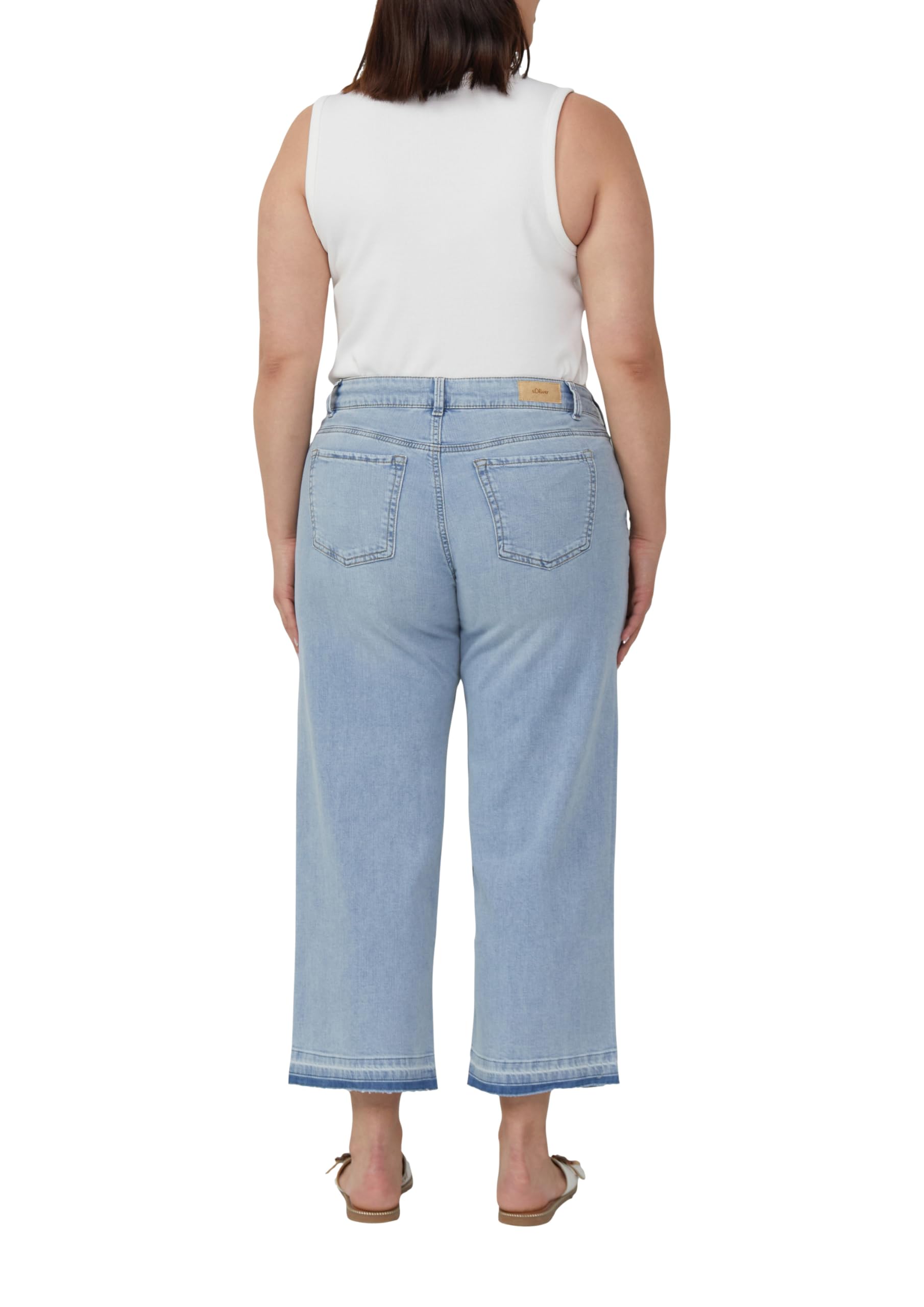 s.Oliver Red Label Cropped Jeans Größe 44 Mid Rise