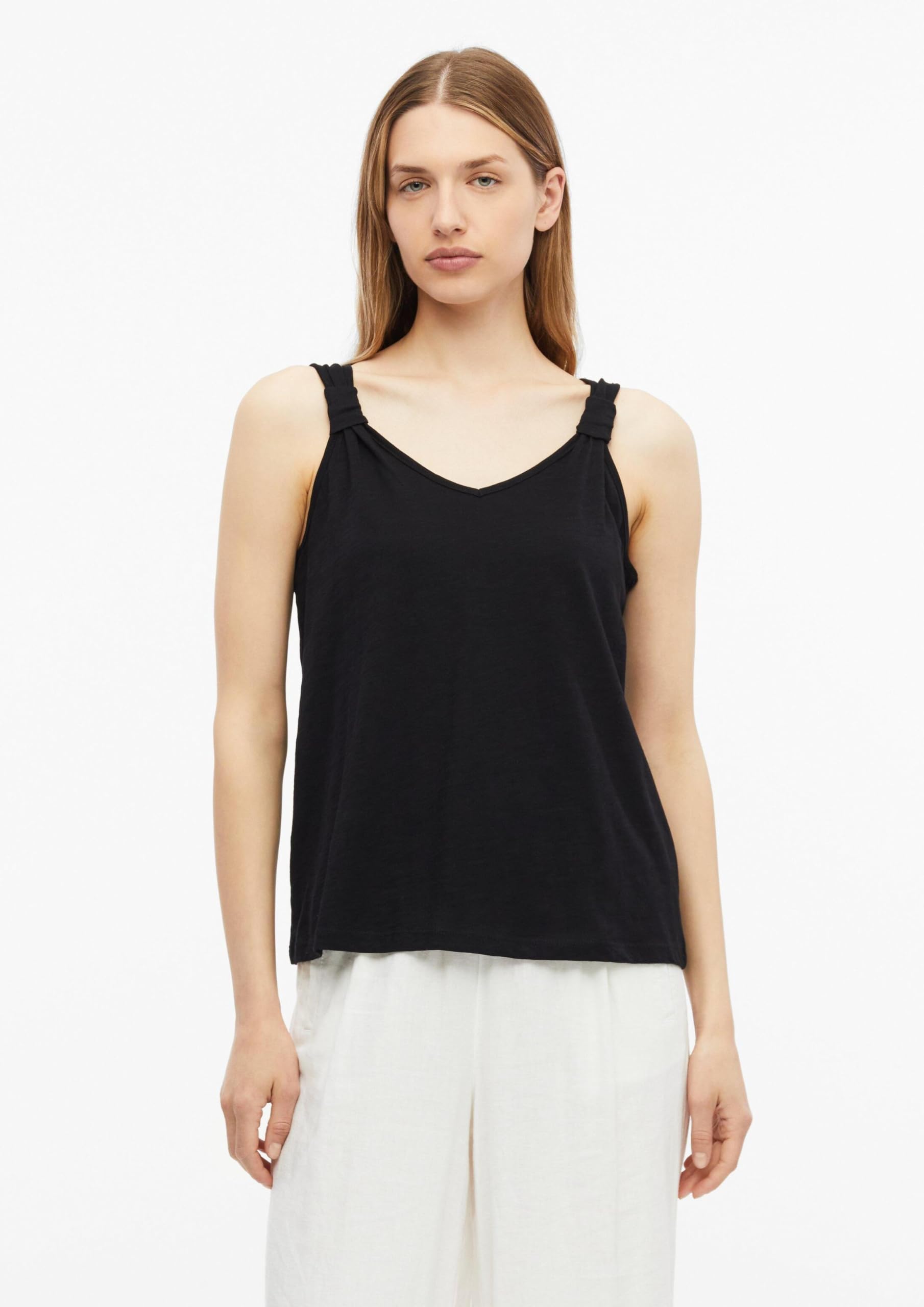 s.Oliver Red Label 2178732 Top V-Neck Weiß