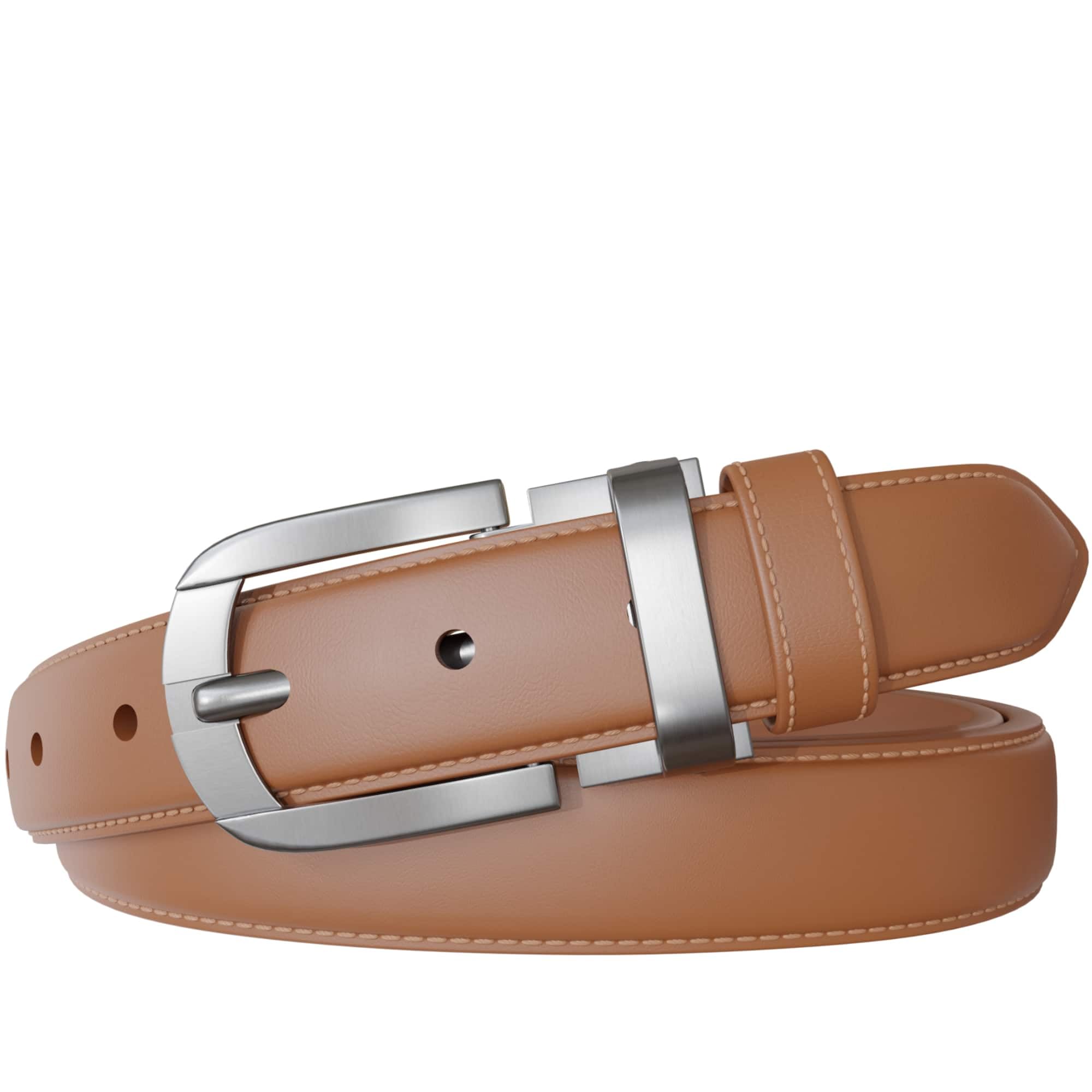 BEZLIT Herren Ledergürtel 3 cm Hellbraun Echtleder kürzbar