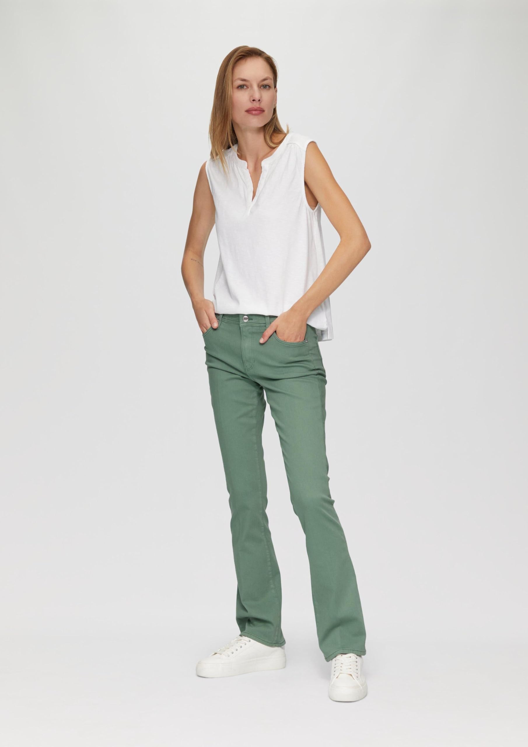 s.Oliver Beverly Ankle-Jeans Slim Fit Bootcut Mid Rise