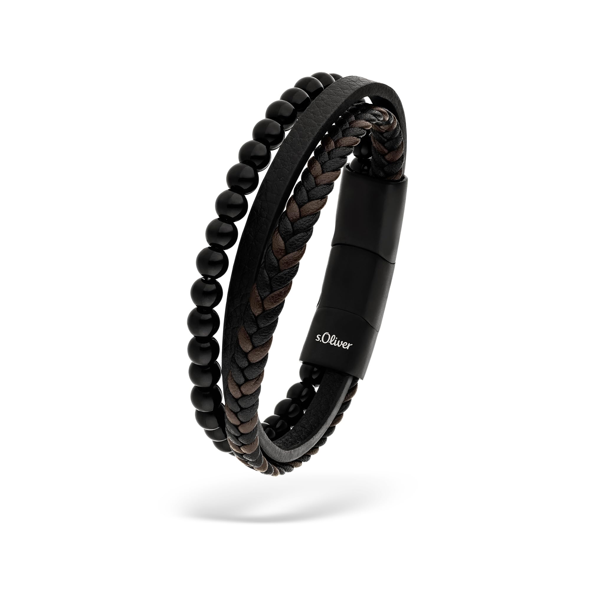 s.Oliver RED LABEL Beadsarmband Armband grün Edelstahl