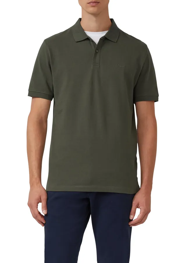 s.Oliver 2024581 Polohemd Olive 3XL aus Piqué-Baumwolle