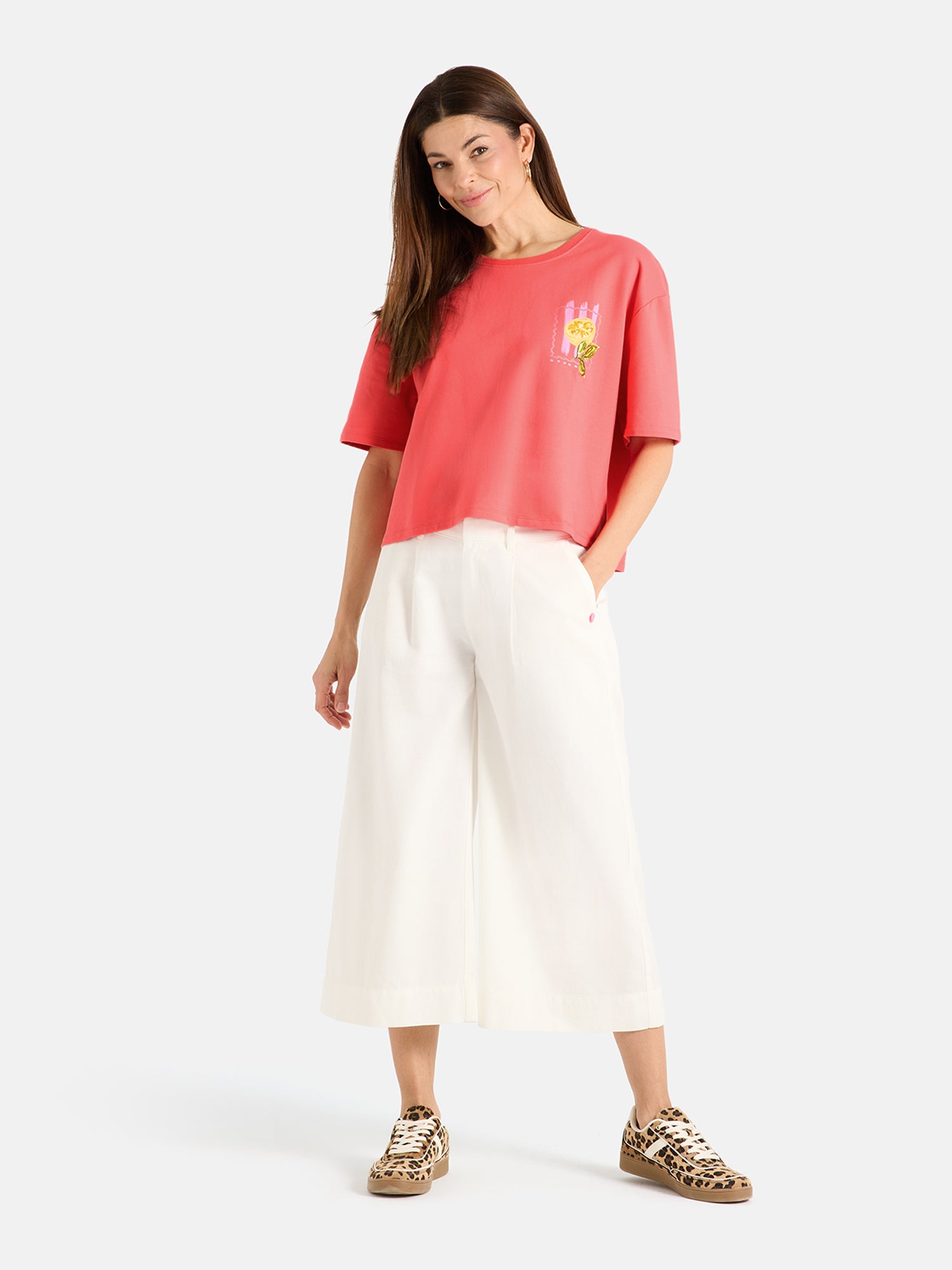 Lieblingsstück FriedaL T-Shirt sugar coral mit Elasthan