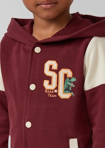 s.Oliver College-Jacke Applikation Kapuze Sweatjacke