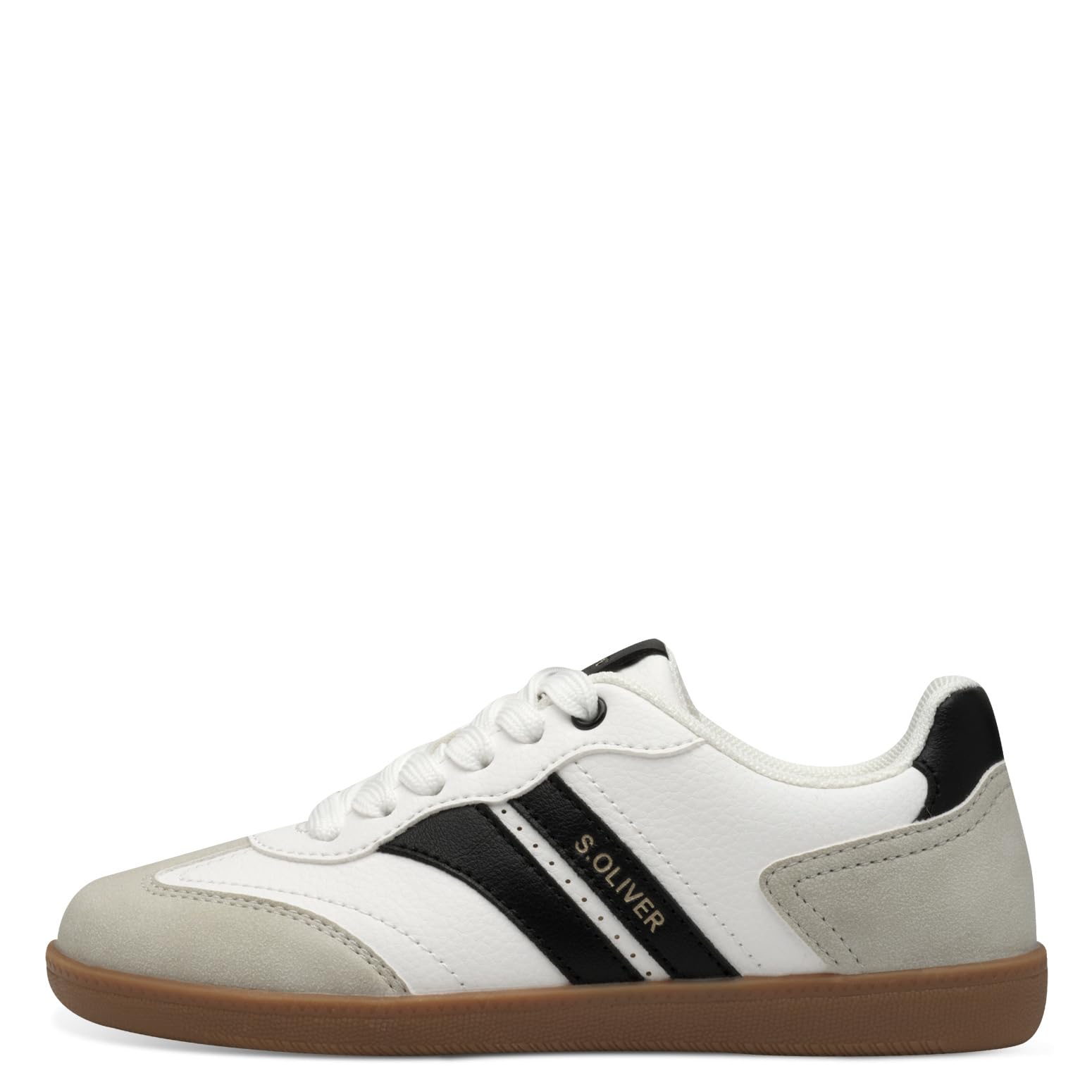 s.Oliver Junior Sneaker White Comb flach Mädchen