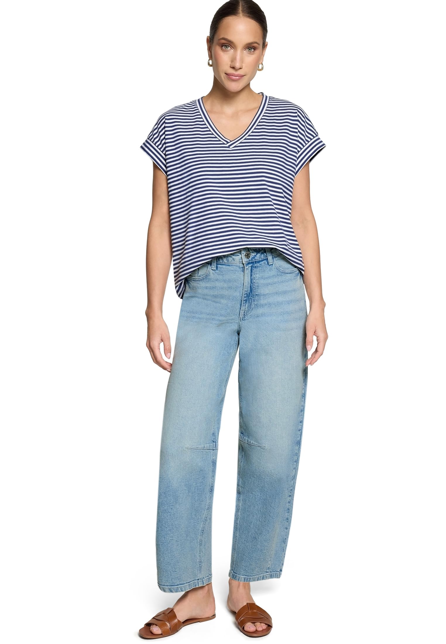 zero Modern fit Jeans mit Waschung Jeans stonewashed