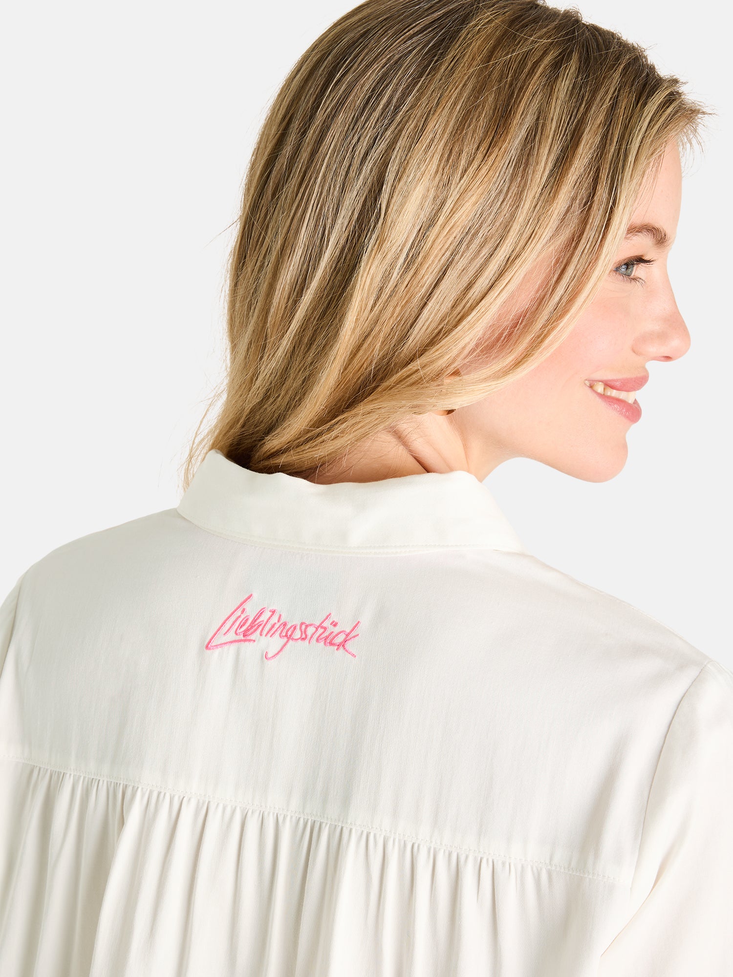 Lieblingsstück LeneL Bluse offwhite Baumwolle