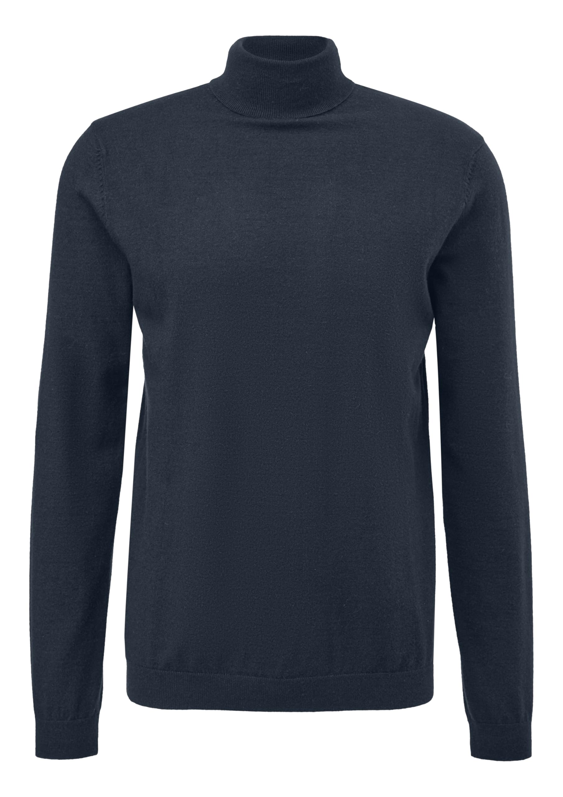s.Oliver QS Rollkragenpullover L Strick tiefblau
