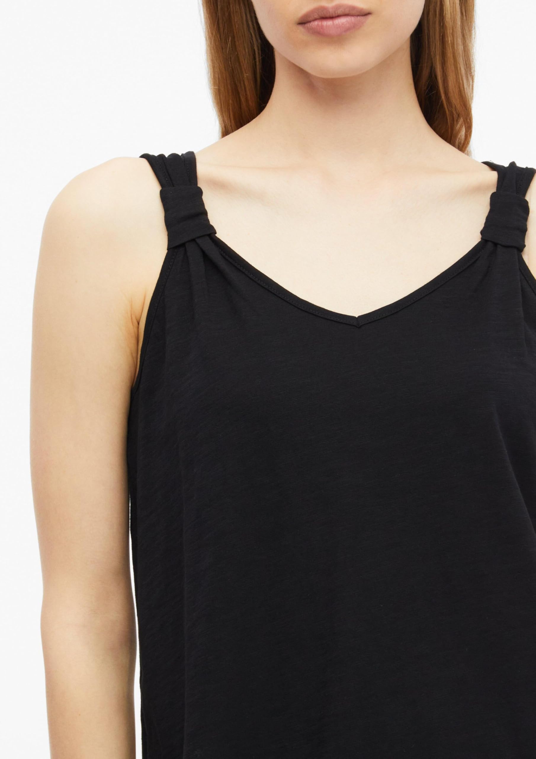 s.Oliver Red Label 2178732 Top V-Neck Weiß