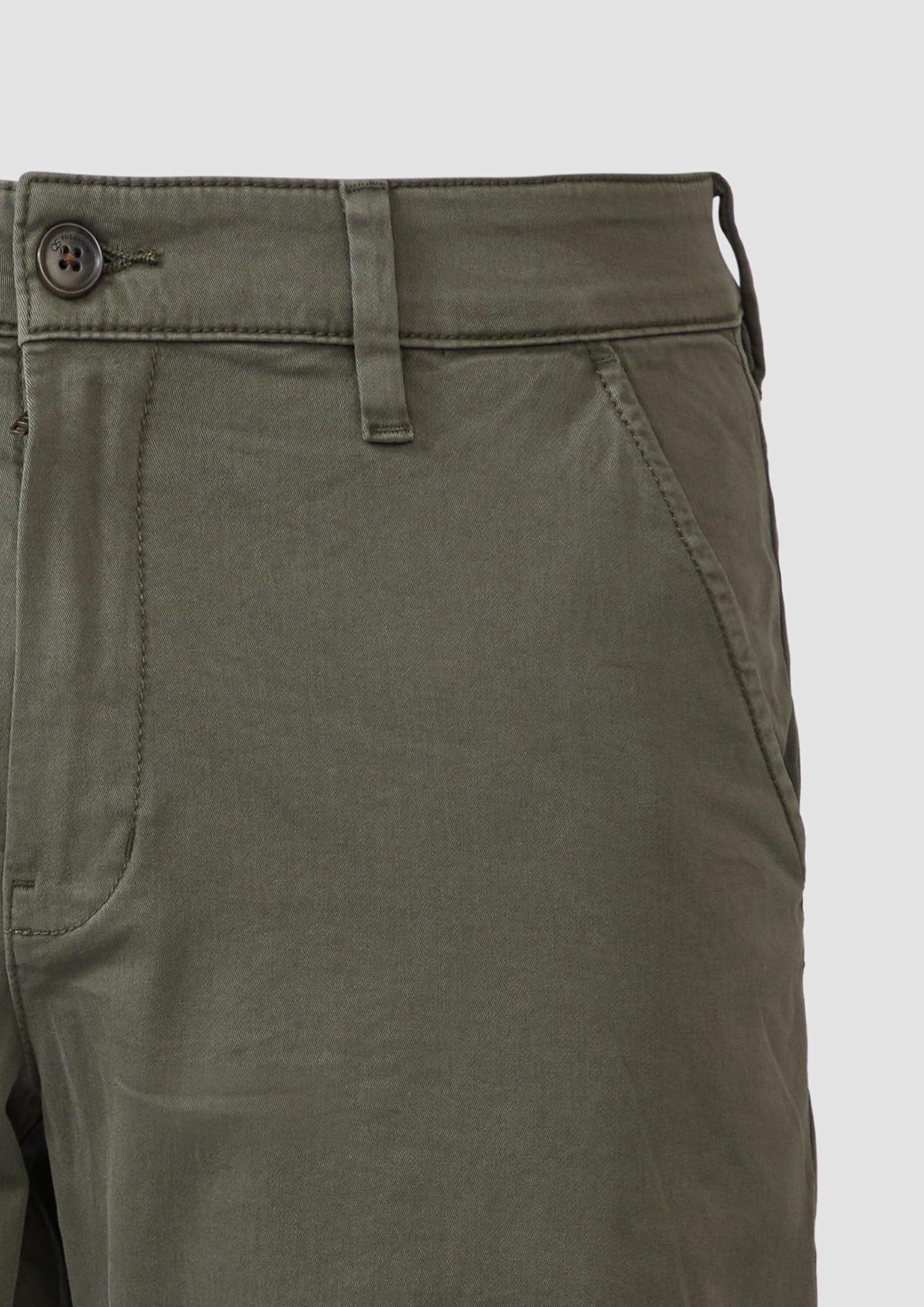 s.Oliver QS John Chino-Shorts Bermuda beige Baumwollstretch