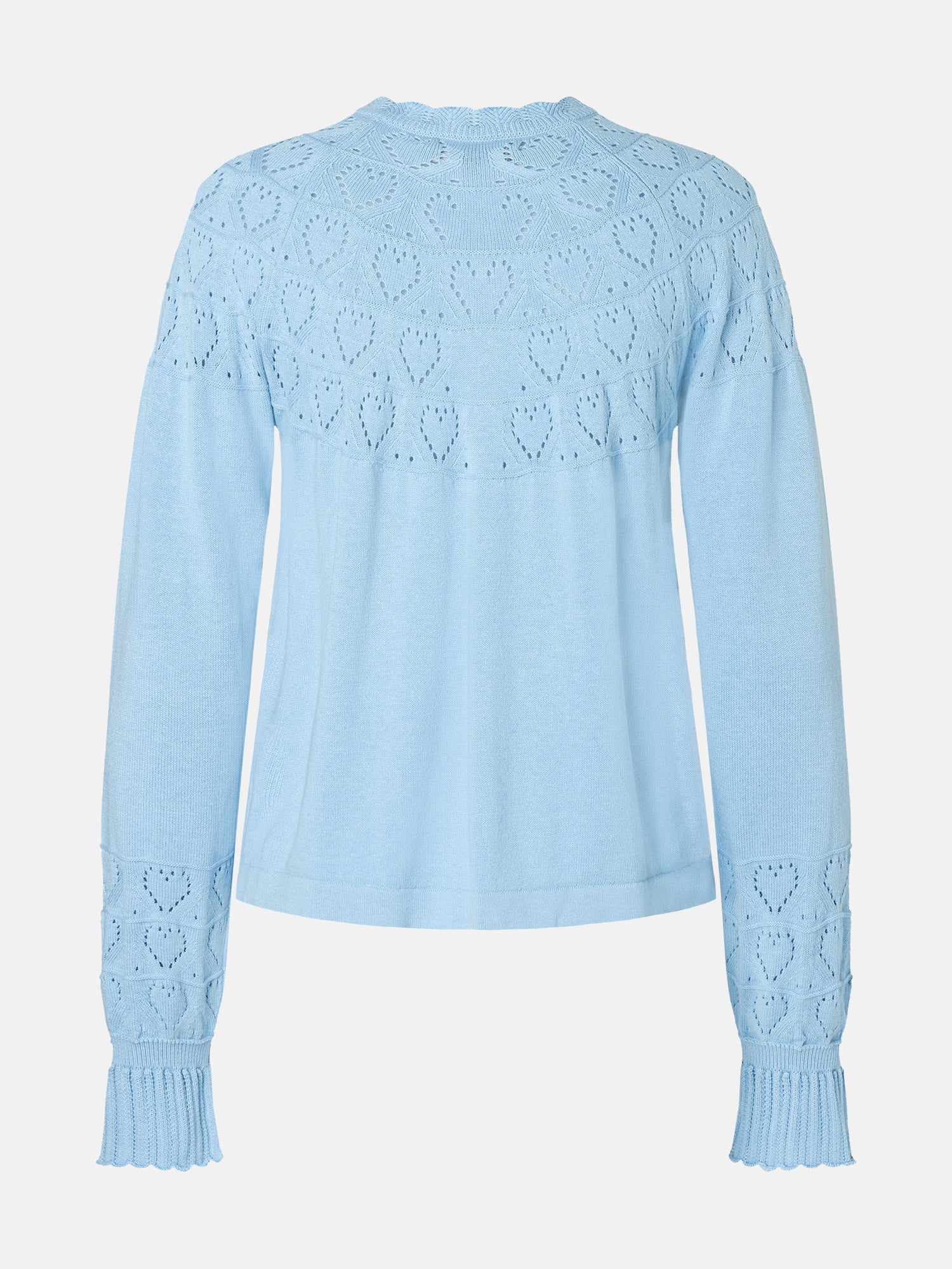 Lieblingsstück ZazaL Strickjacke blue bell Herzmuster