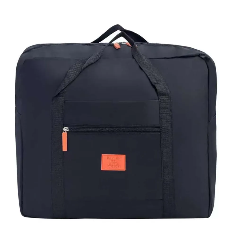 BEZLIT Handgepäck Reisetasche 24 L Schwarz faltbar