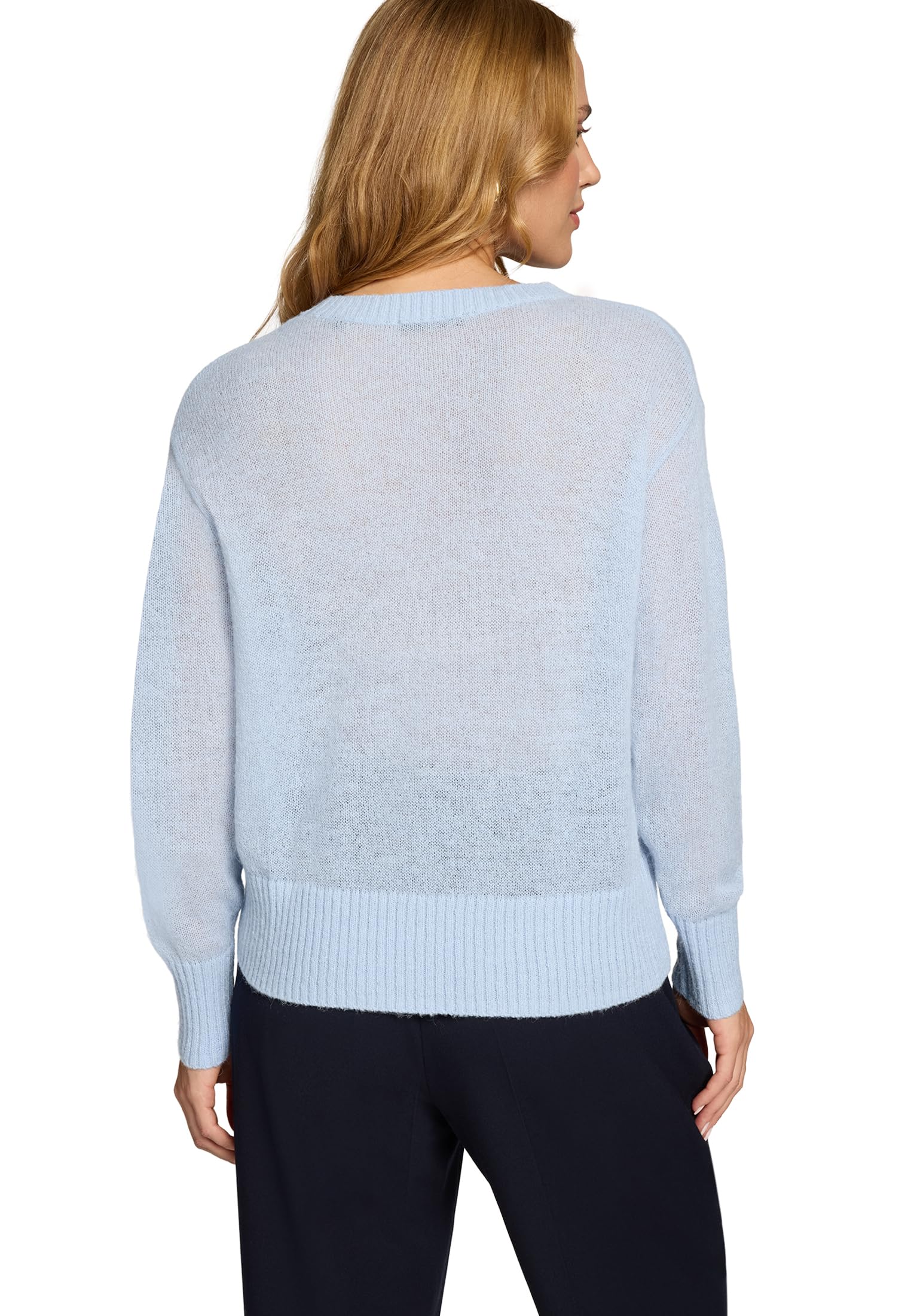 zero Alpakawolle Pullover 40 Soft Chambray warm