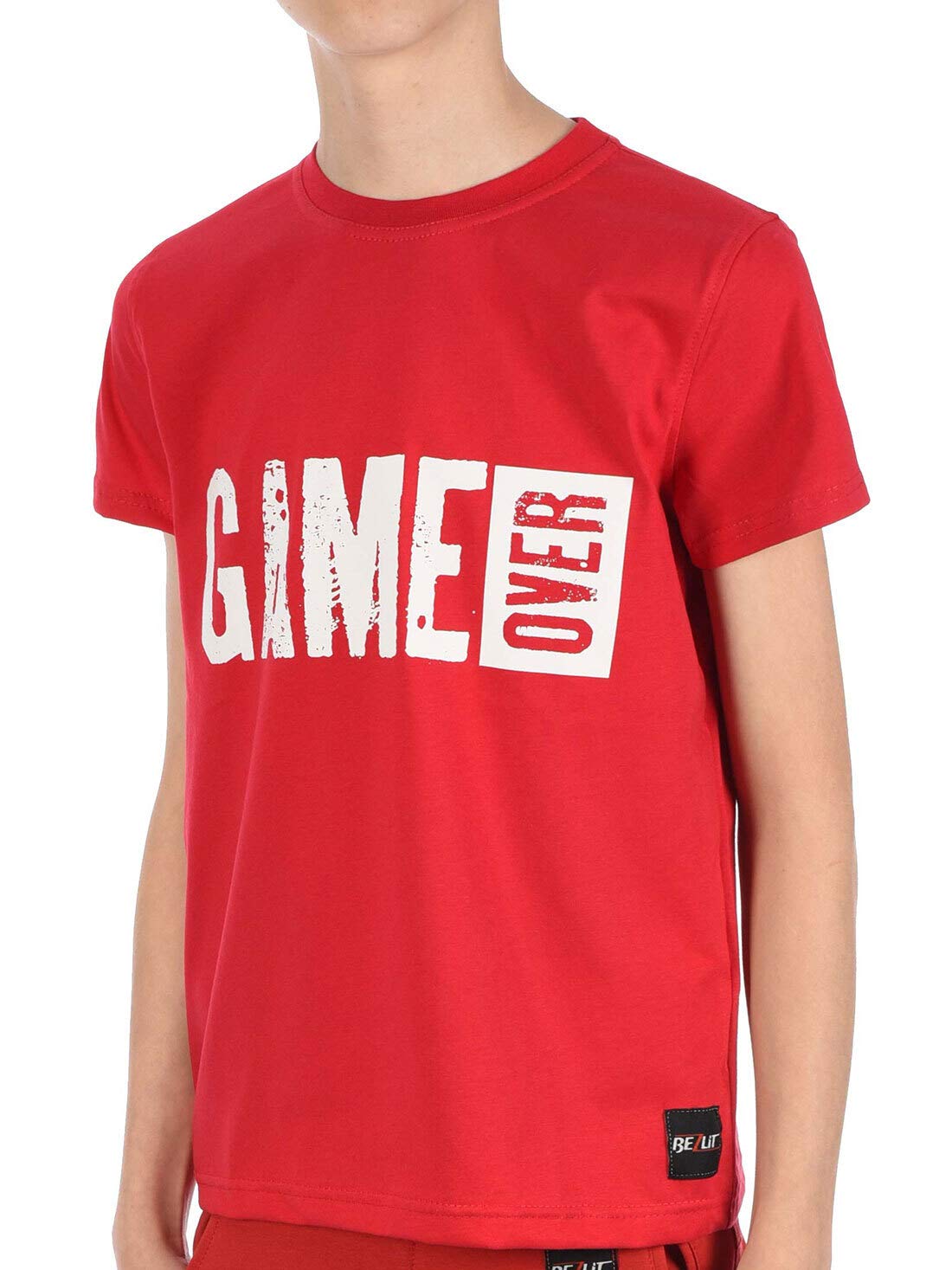 BEZLIT 30039 Jungen T-Shirt Baumwolle Rot Kurzarm