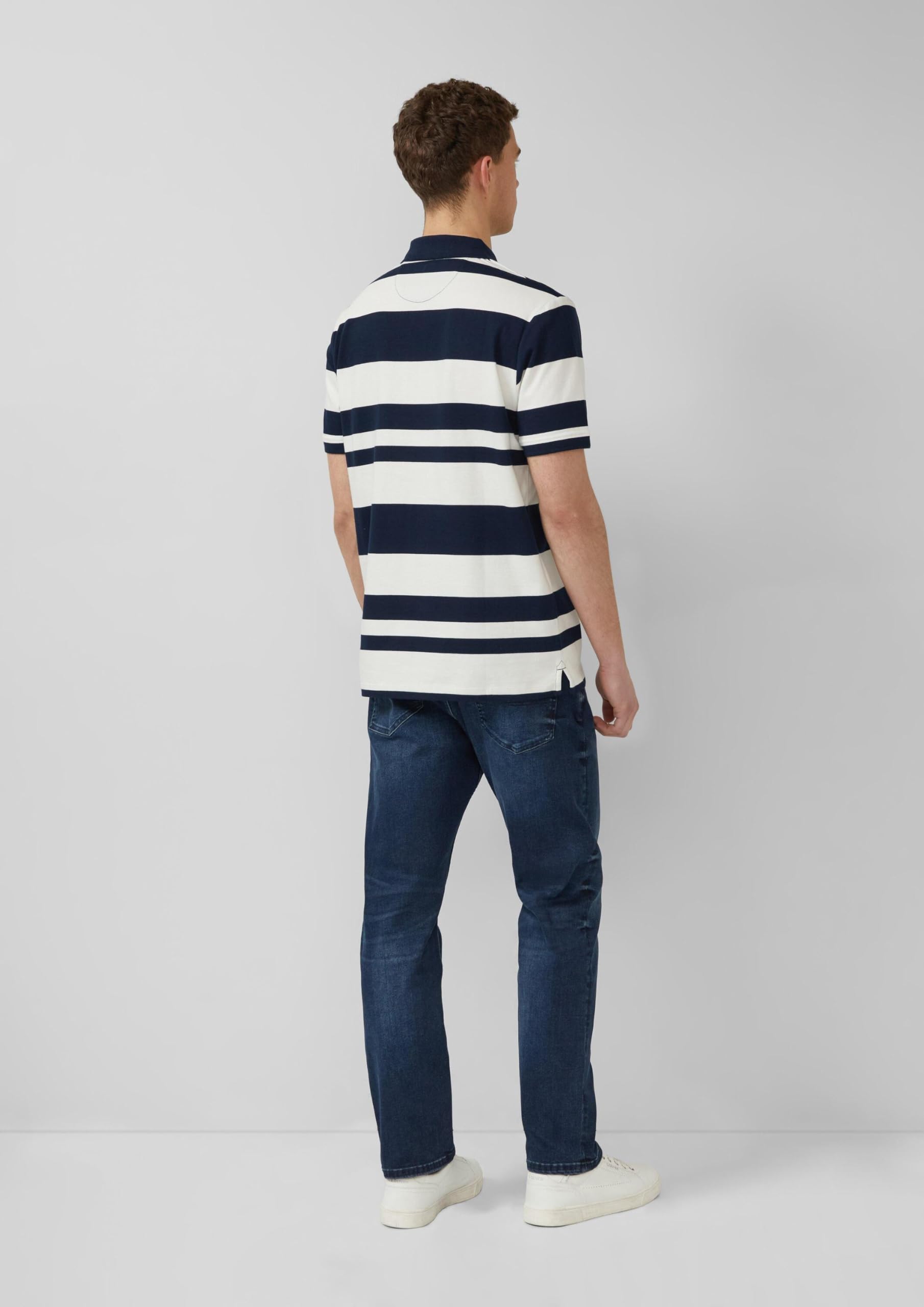 s.Oliver Poloshirt Streifen Stickerei 3XL Navy