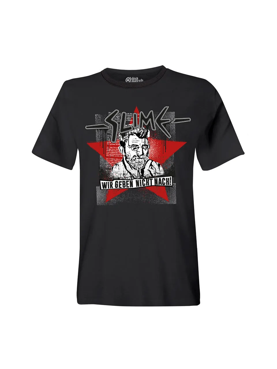dna merch Slime Erich Mühsam T-Shirt Schwarz Unisex