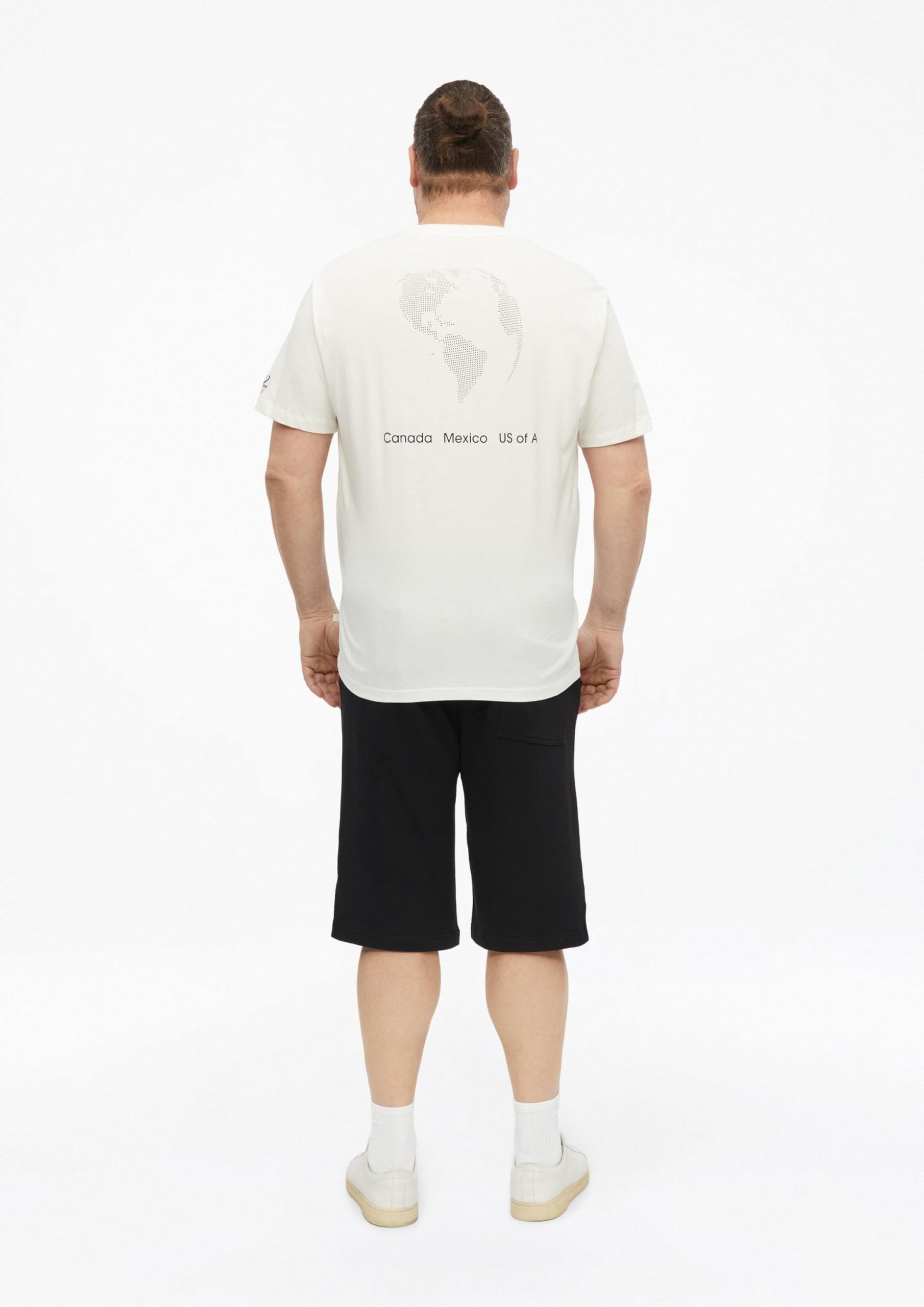 s.Oliver Front- und Rückenprint T-Shirt 3XL Ecru