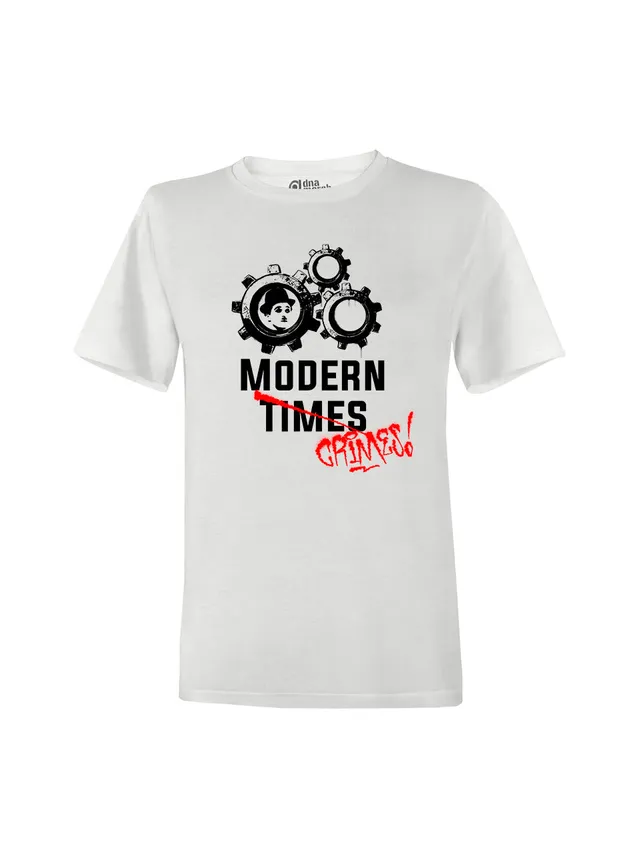dna merch Modern Times Charlie Chaplin T-Shirt Unisex aus Biobaumwolle