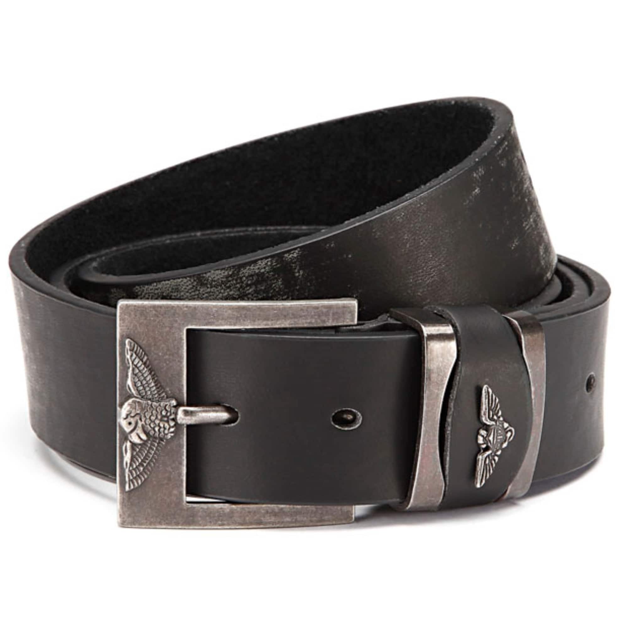 BEZLIT Herren Gürtel Leder-Look Adler-Schnalle Vintage Biker