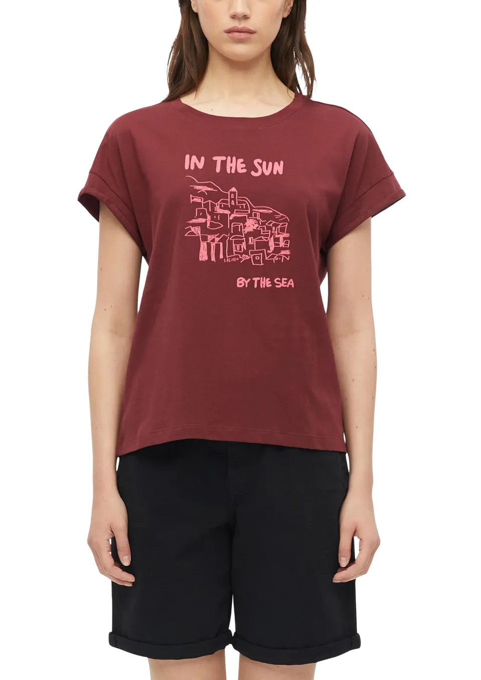 s.Oliver RED LABEL T-Shirt Damen Ärmellos Frontprint