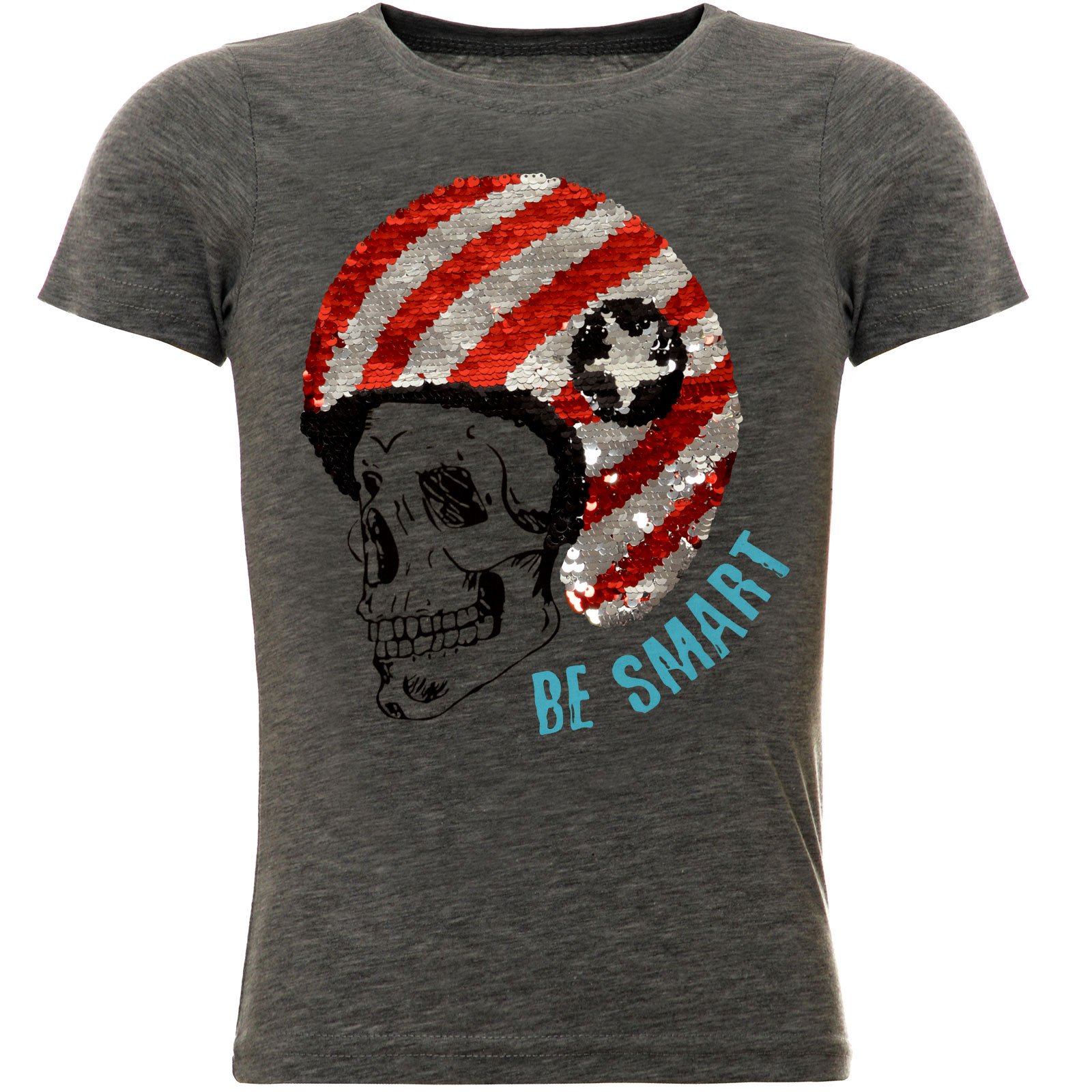 BEZLIT New York Totenkopf T-Shirt Wendepailletten 116-122
