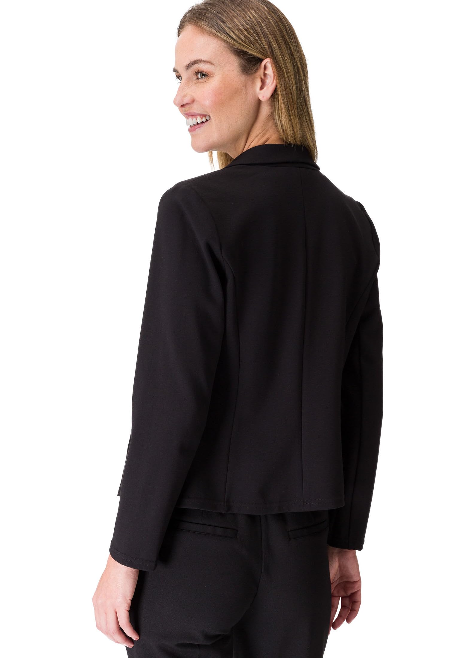 zero Jerseyblazer mit Knopfverschluss Blazer Black Beauty 38