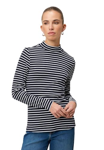 zero Ringelshirt Stehkragen Damen Dark Blue Gr. 38