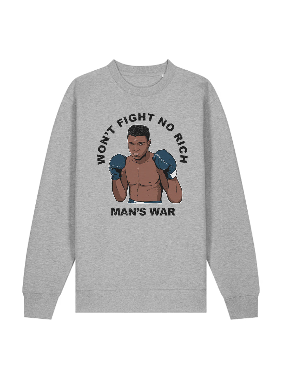 dna merch Krieg der Reichen Muhammad Ali Rundhalspullover