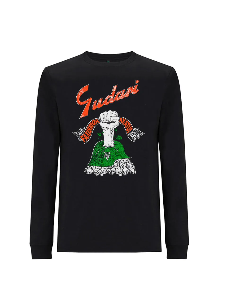 dna merch Gudari Baskischer Widerstand Langarmshirt Schwarz