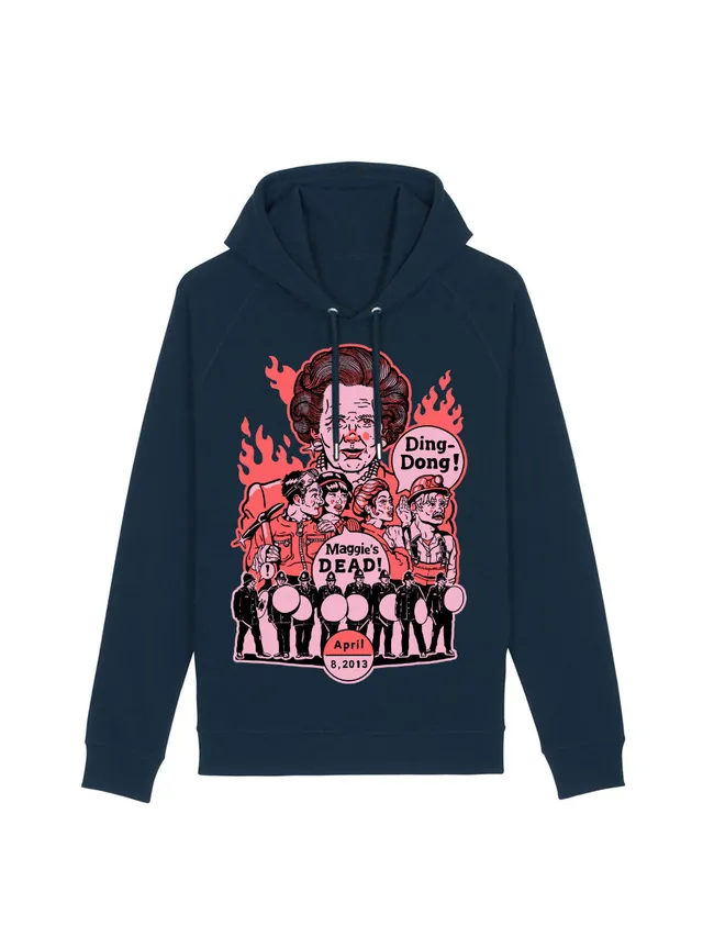 dna merch Ding Dong Thatcher Kapuzenpullover schwarz Bio-Mix