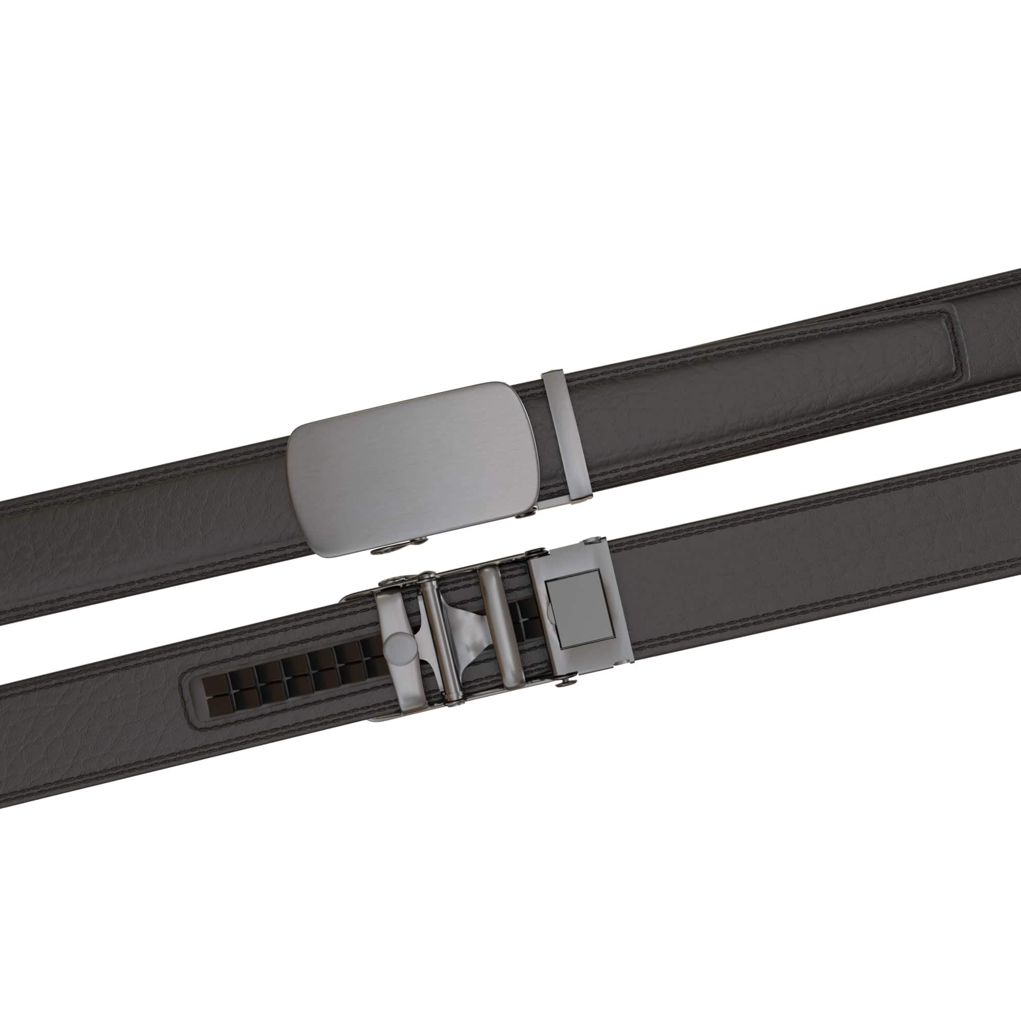 BEZLIT Automatikgürtel Echtleder Schwarz 440 3,5cm