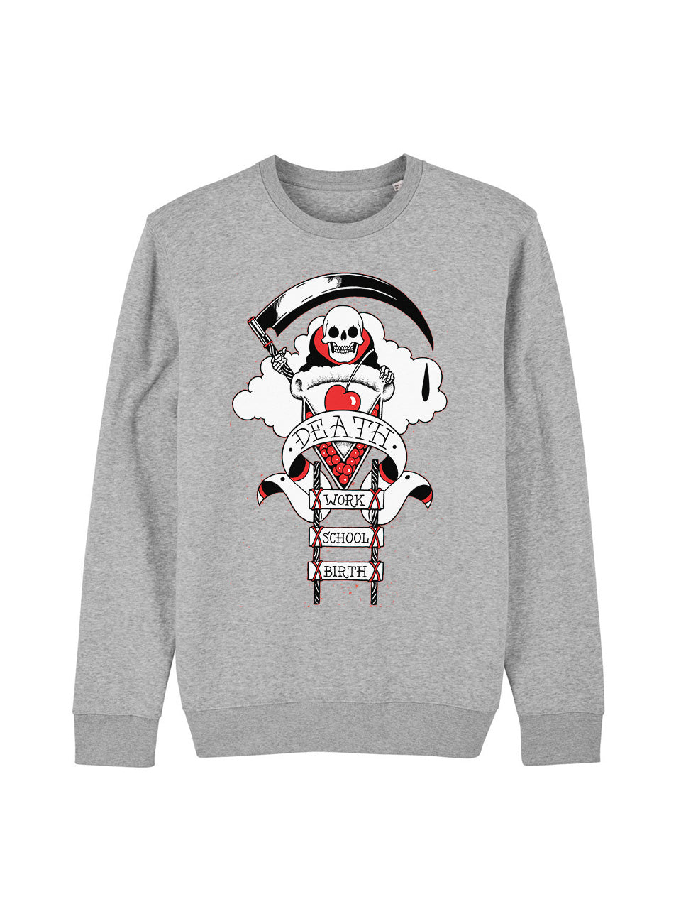dna merch Kuchen im Himmel Joe Hill Pullover Schwarz Rundhals