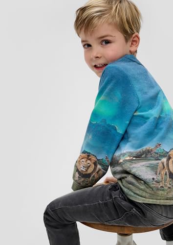 s.Oliver RED LABEL Sweatshirt All-Over-Print Größe 128-134